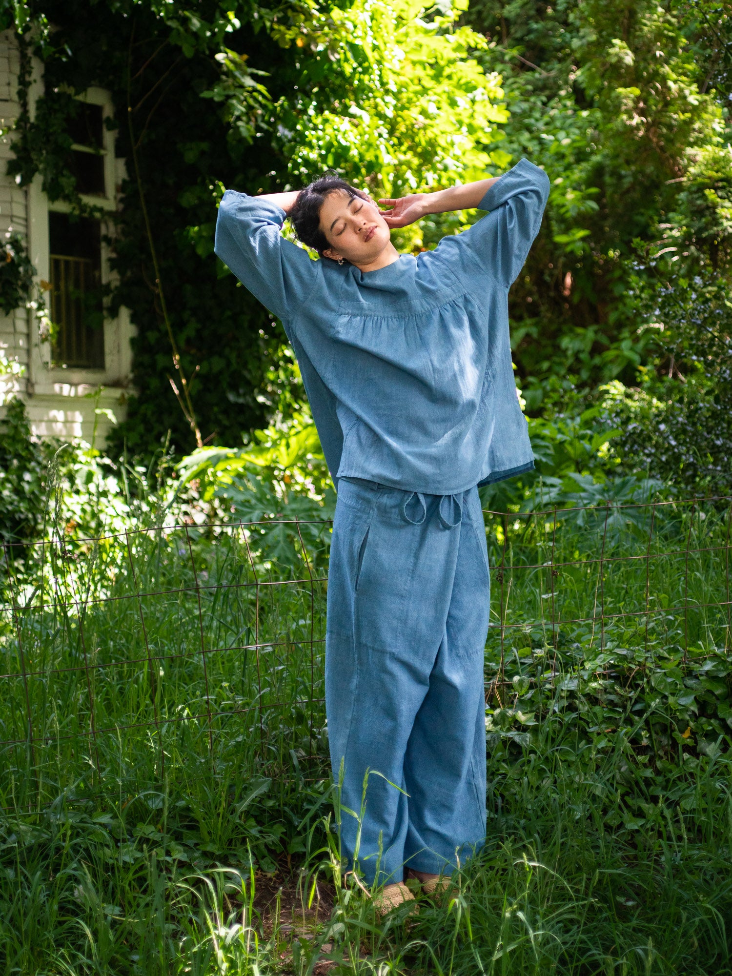 Shangri-La Farmer Shirt - Light Indigo