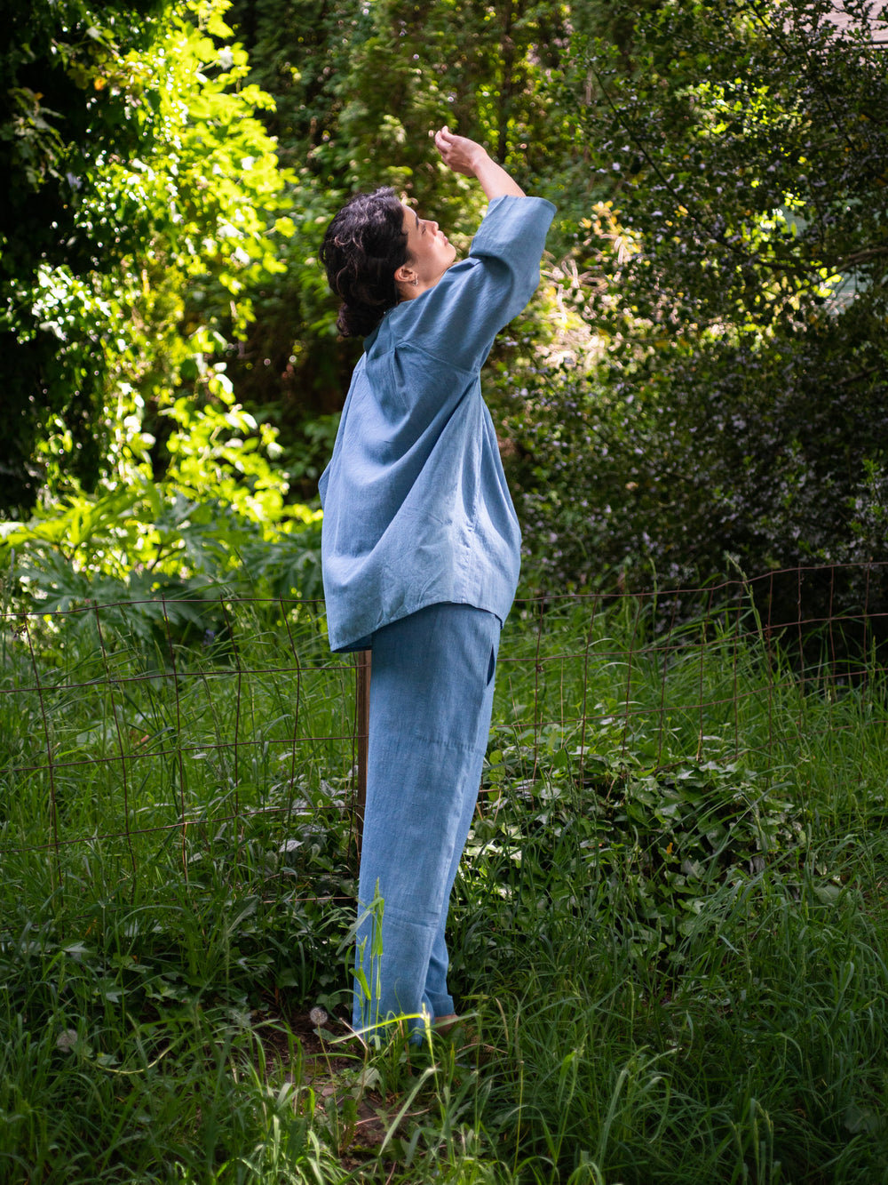 Shangri-La Farmer Shirt - Light Indigo