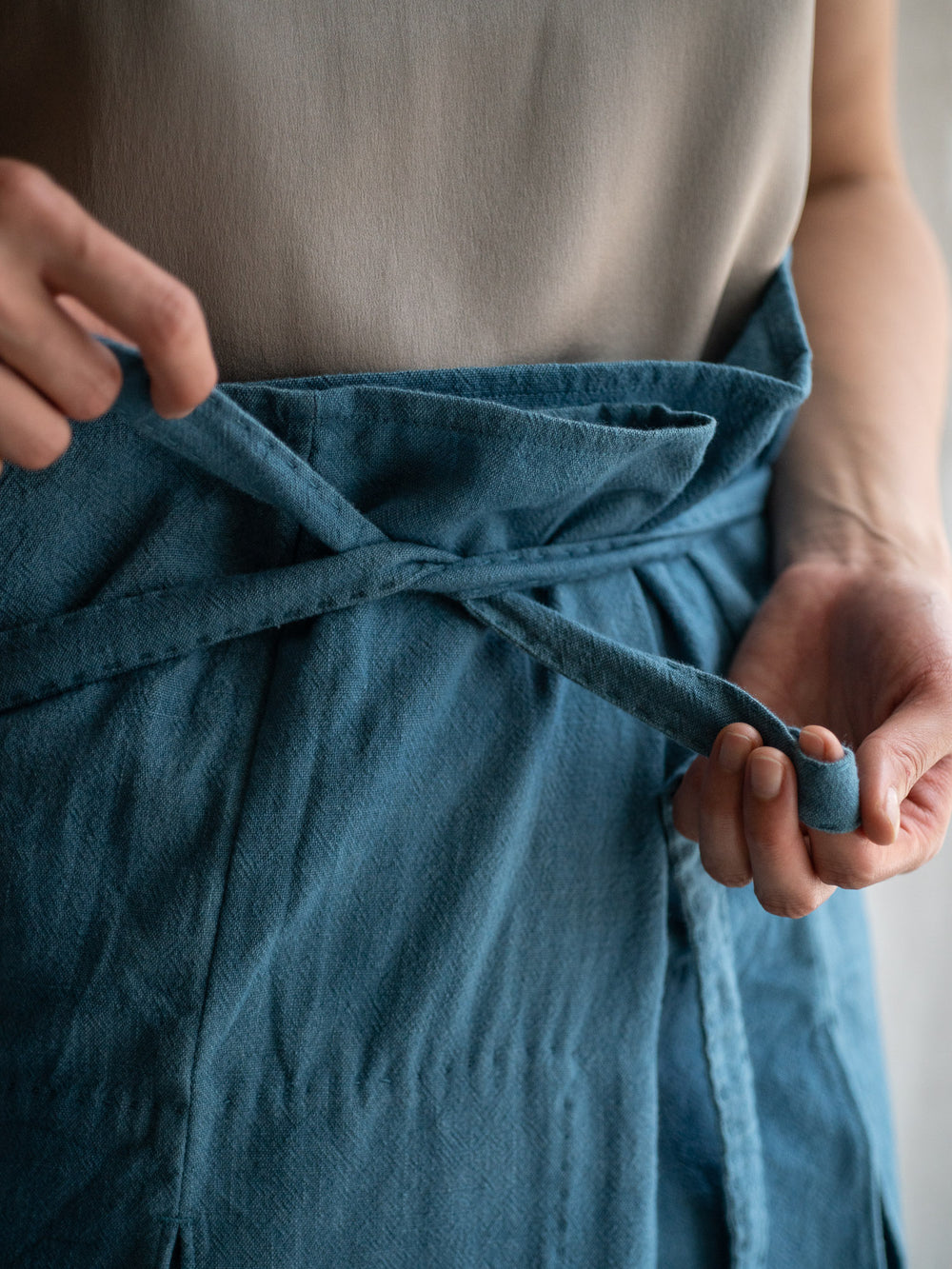 Shangri-La Farmer Wrapped Pants - Light Indigo