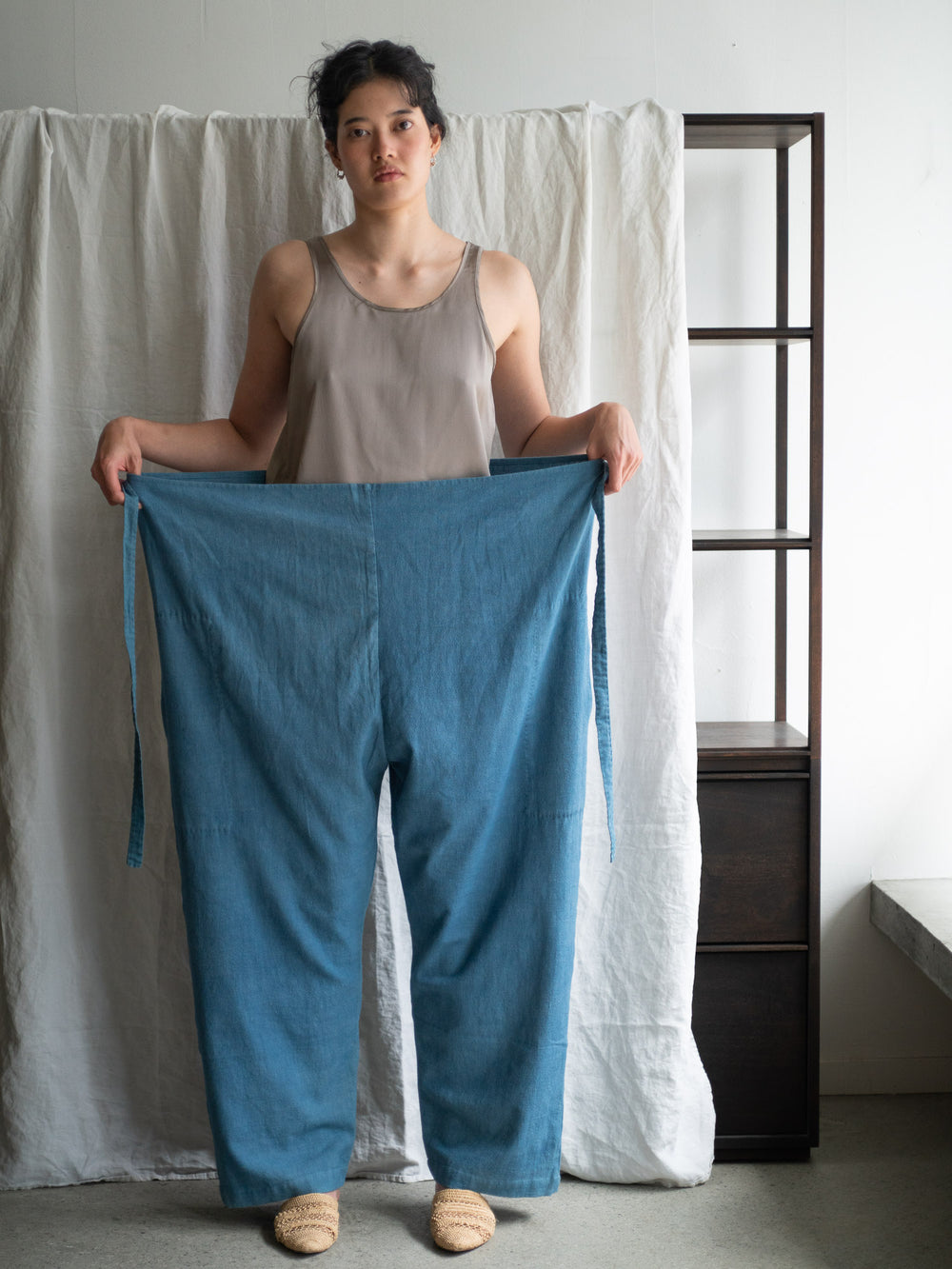 Shangri-La Farmer Wrapped Pants - Light Indigo