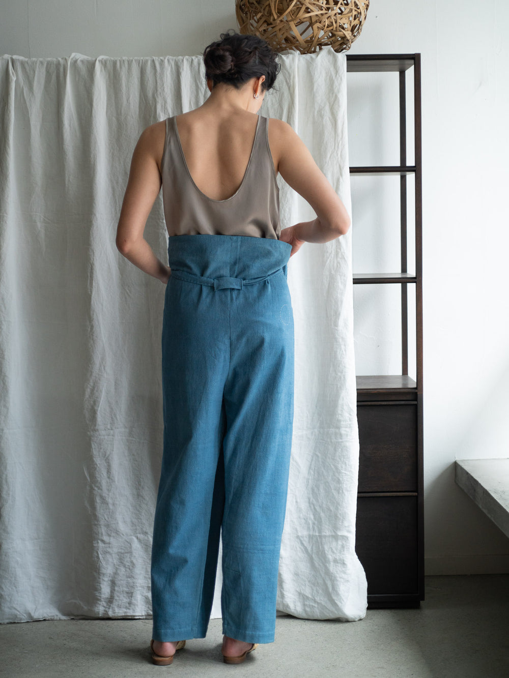 Shangri-La Farmer Wrapped Pants - Light Indigo