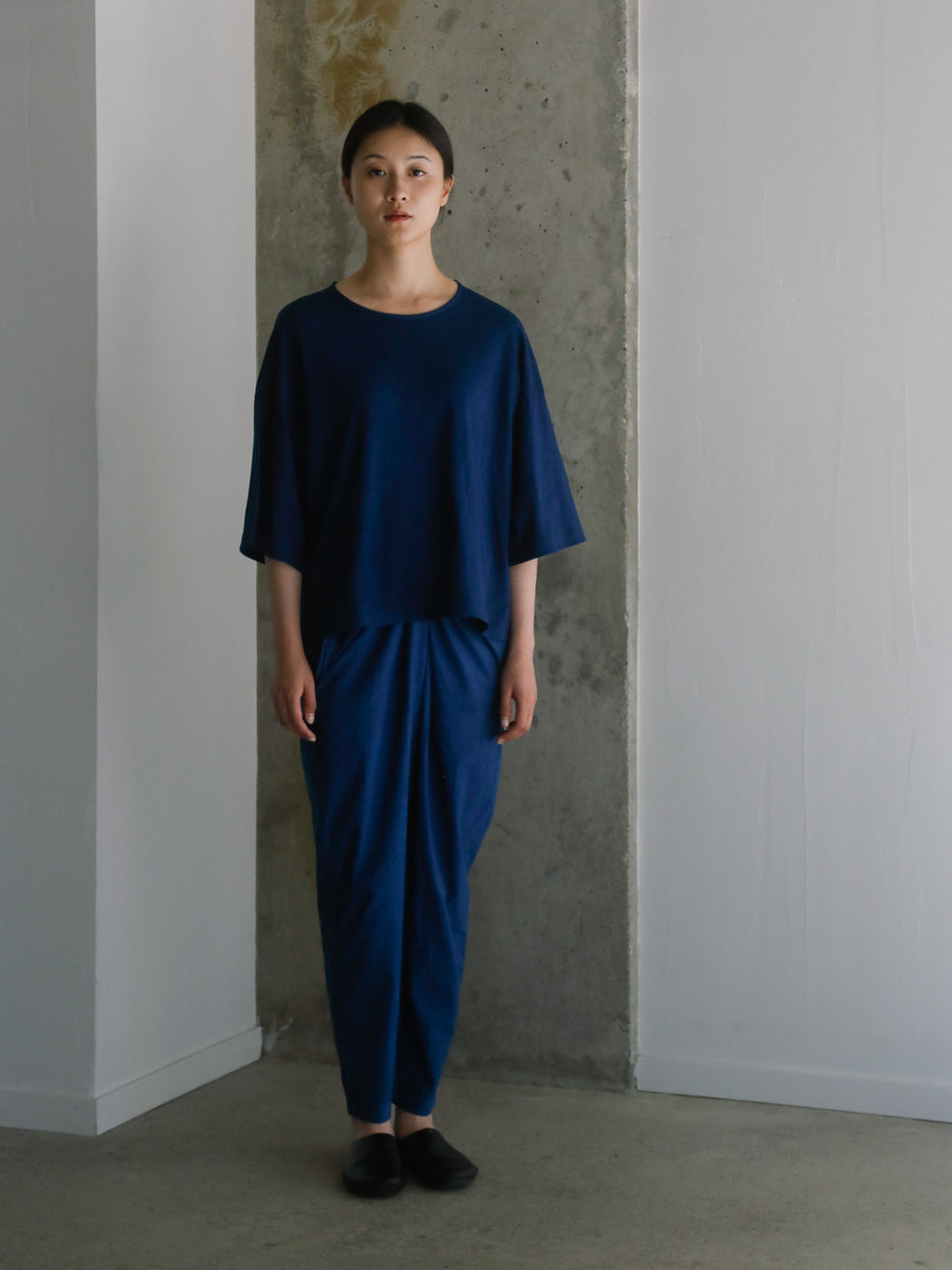 Cotton Silk Broadcloth Wrapped Pants – Ryukyu Indigo