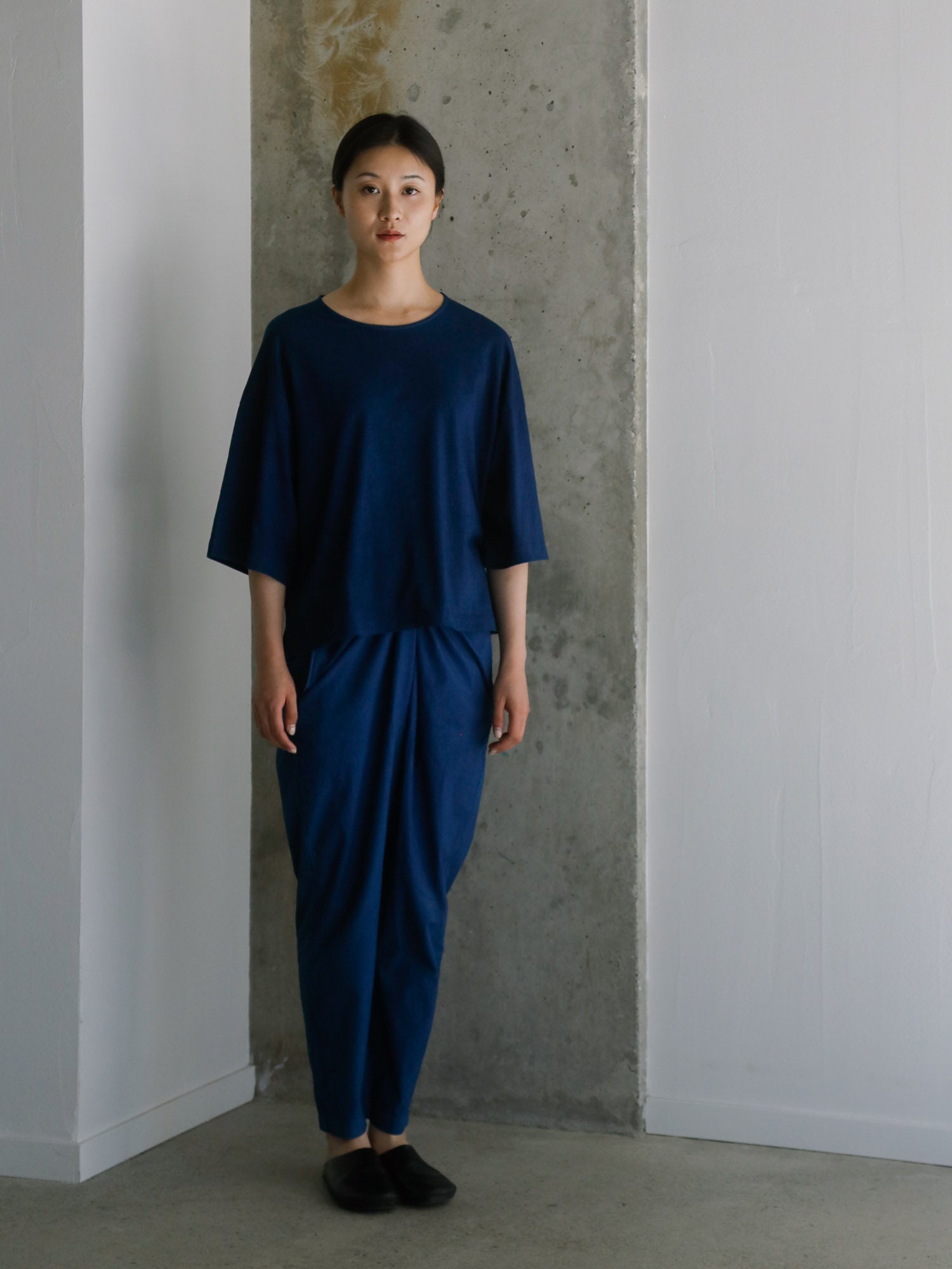 Tangis Cotton T-shirt - Ryukyu Indigo