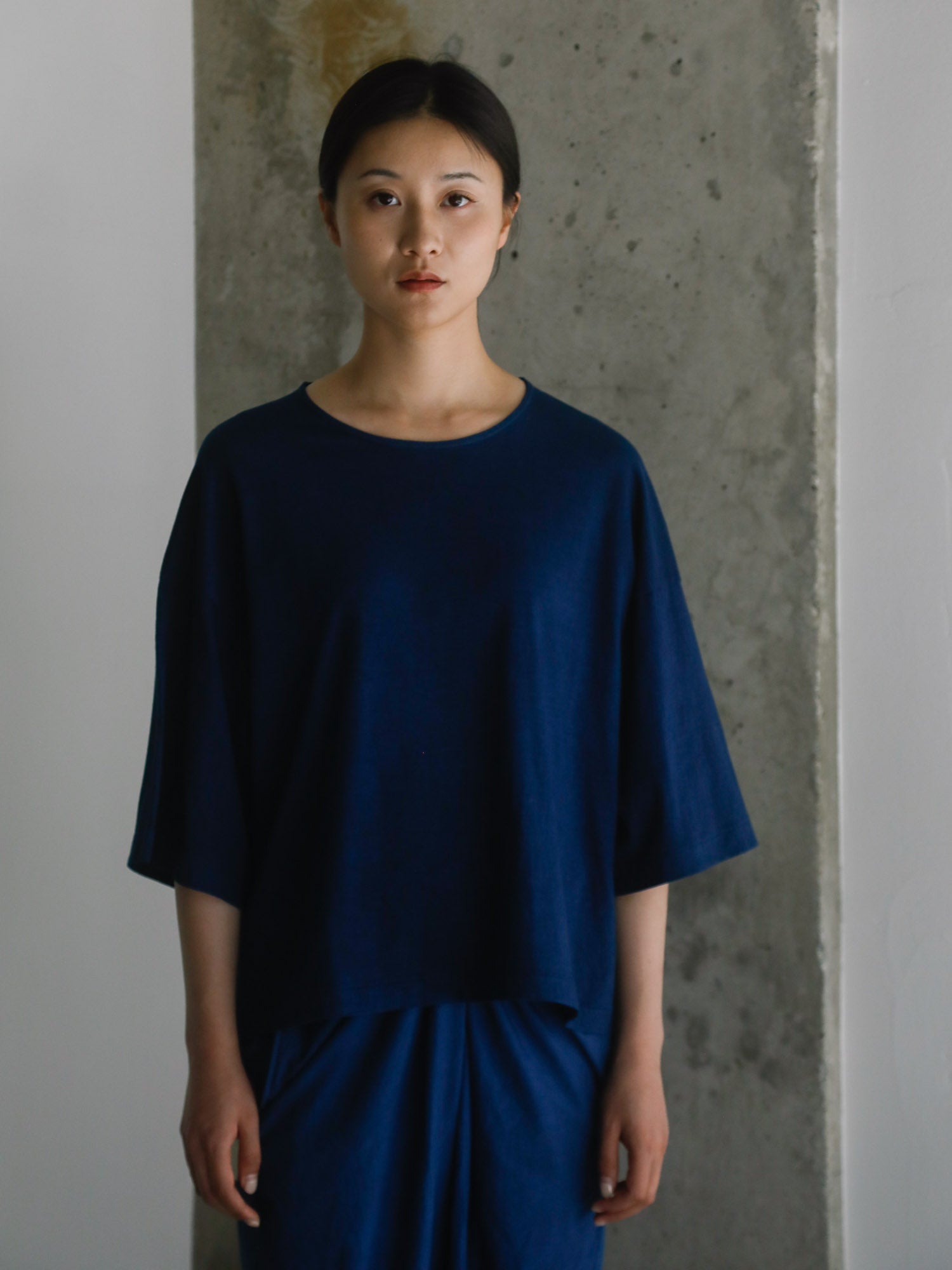 Tangis Cotton T-shirt - Ryukyu Indigo