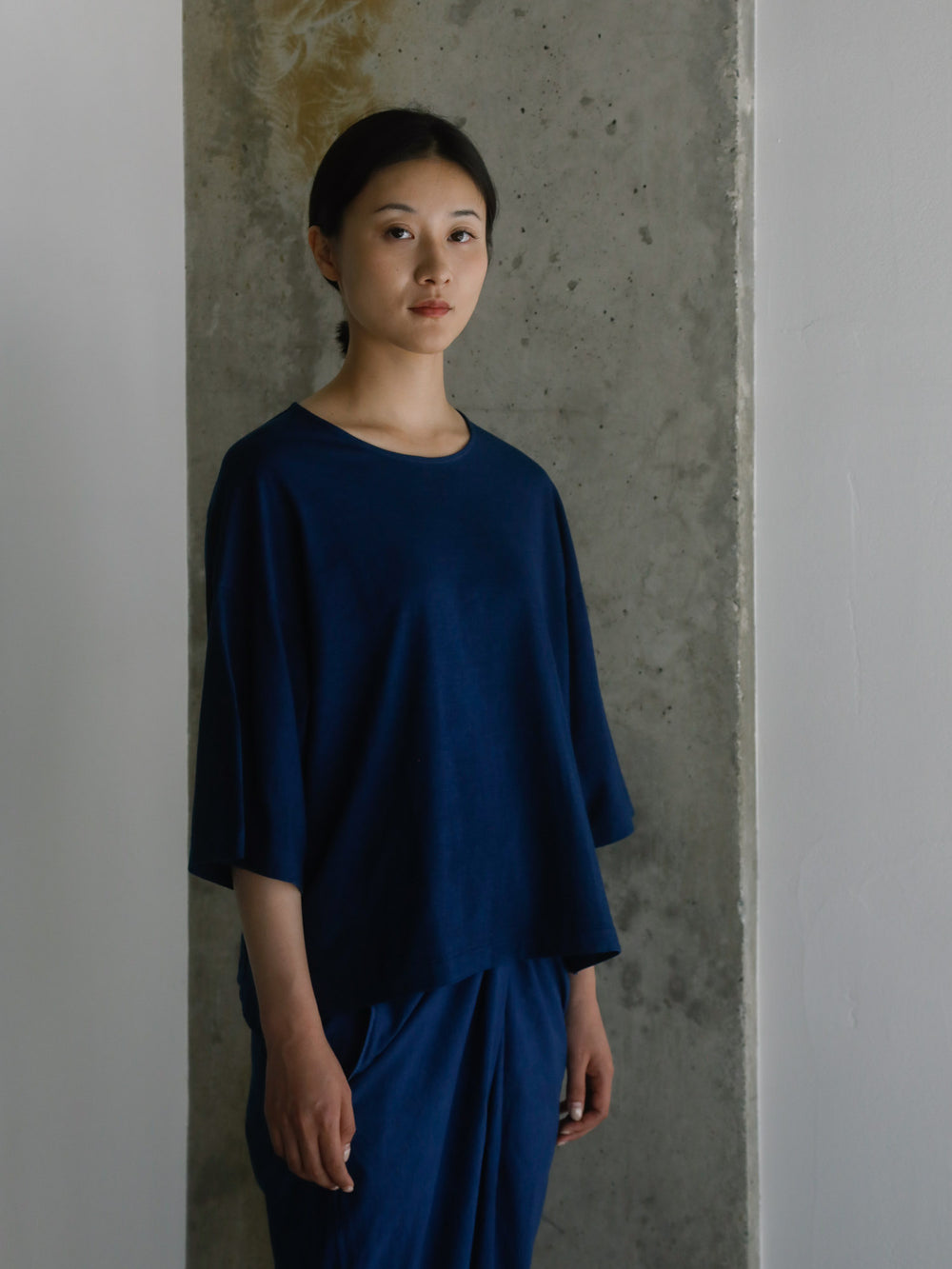 Tangis Cotton T-shirt - Ryukyu Indigo