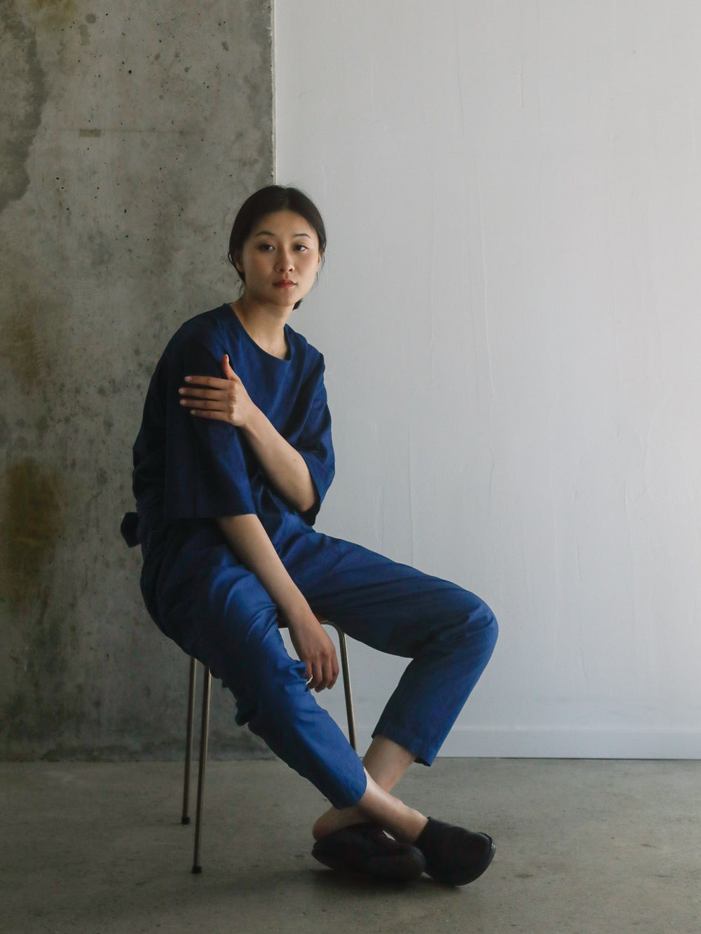 Cotton Silk Broadcloth Wrapped Pants – Ryukyu Indigo