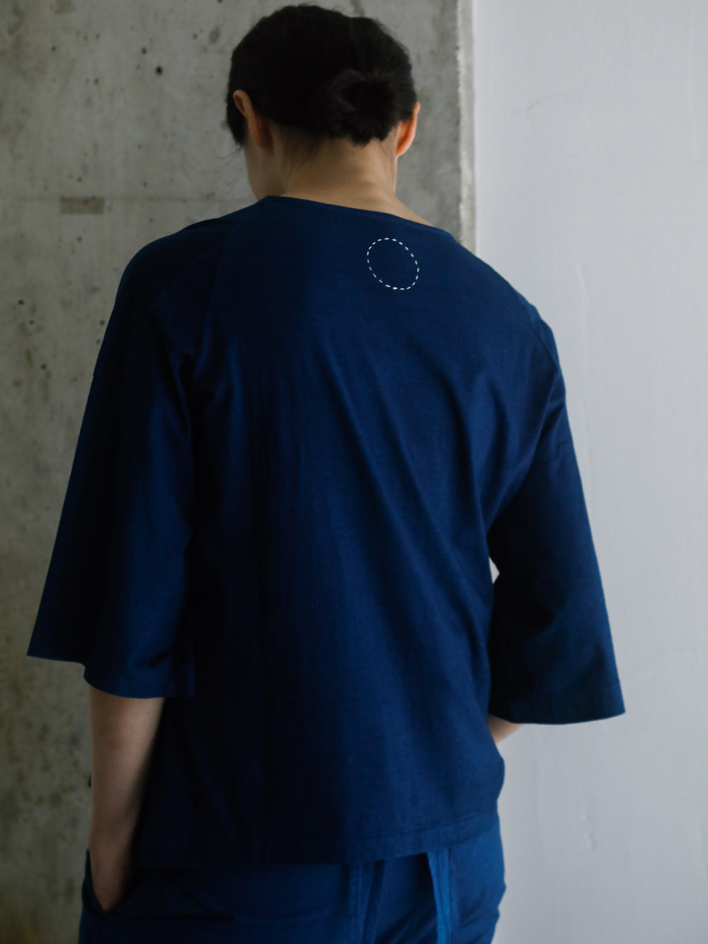 Tangis Cotton T-shirt - Ryukyu Indigo