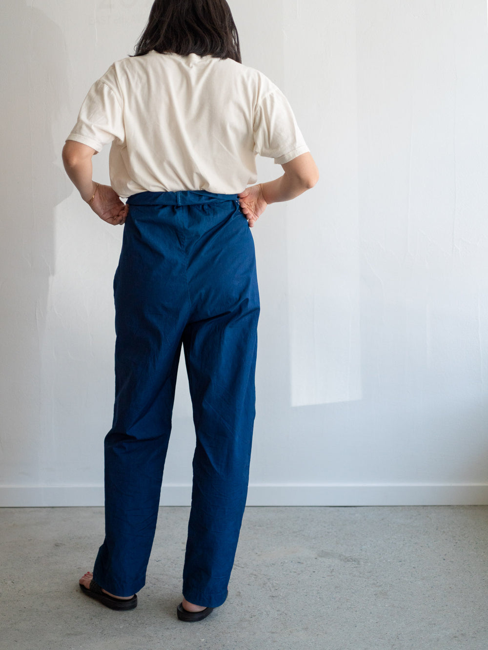 Suvin Cotton Broadcloth Wrapped Pants – Ryukyu Indigo