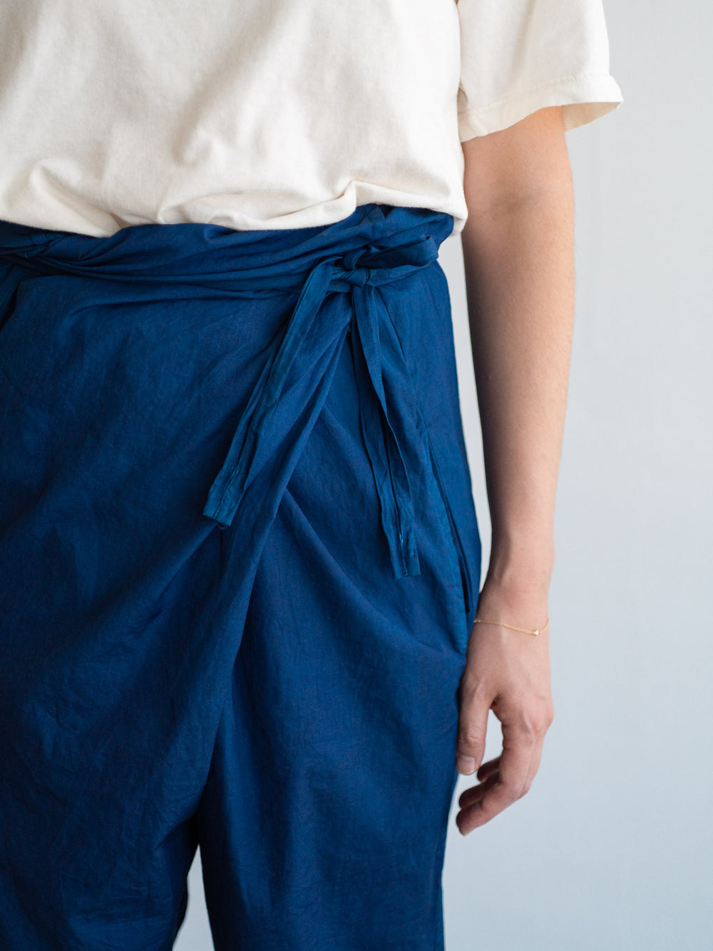 Suvin Cotton Broadcloth Wrapped Pants – Ryukyu Indigo
