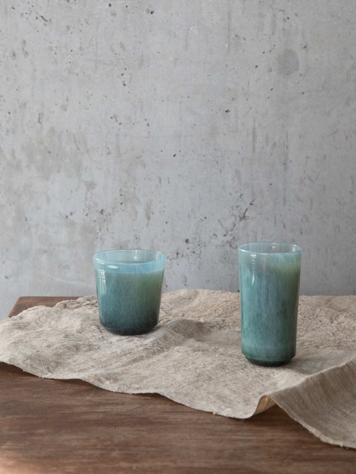 Fresco Dan Glass Cup – Blue