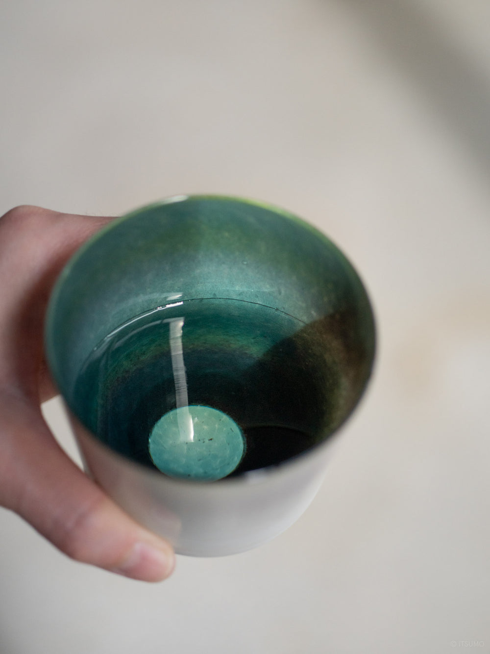 Fresco 1.9M Glass Cup – Green