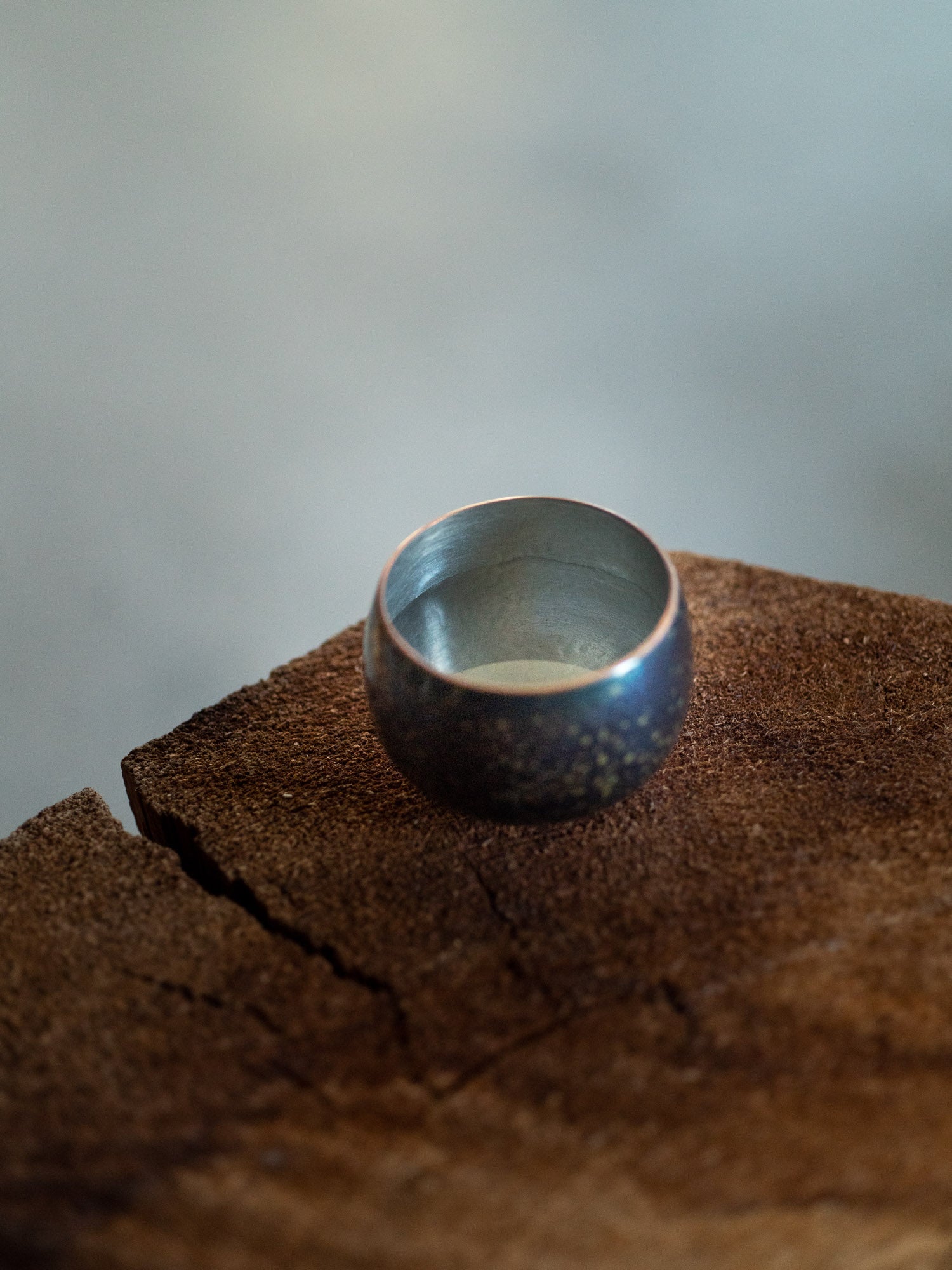 Guinomi Copper Sake Cup –  Blue