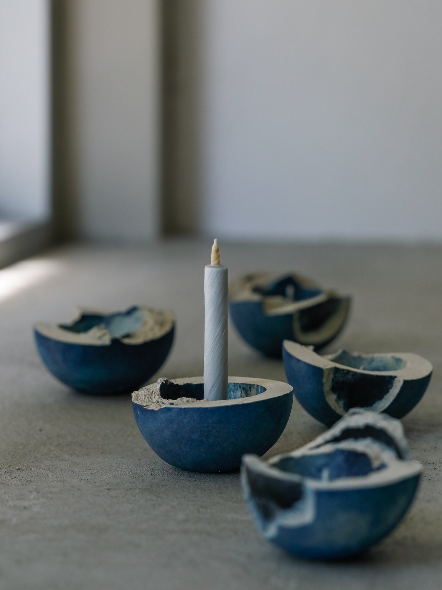 Core Candle Holder – Indigo