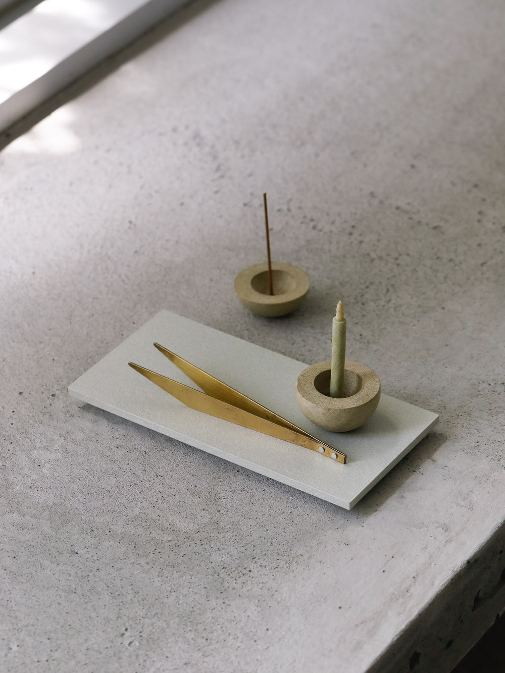 Kodama Ceramic Candle and Incense Holder