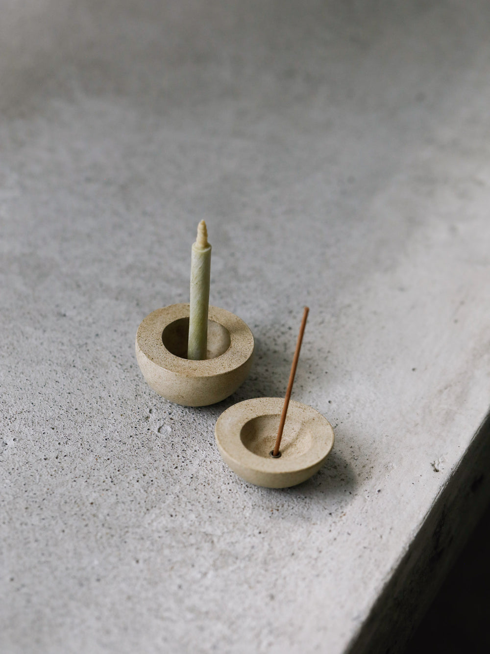 Kodama Ceramic Candle and Incense Holder