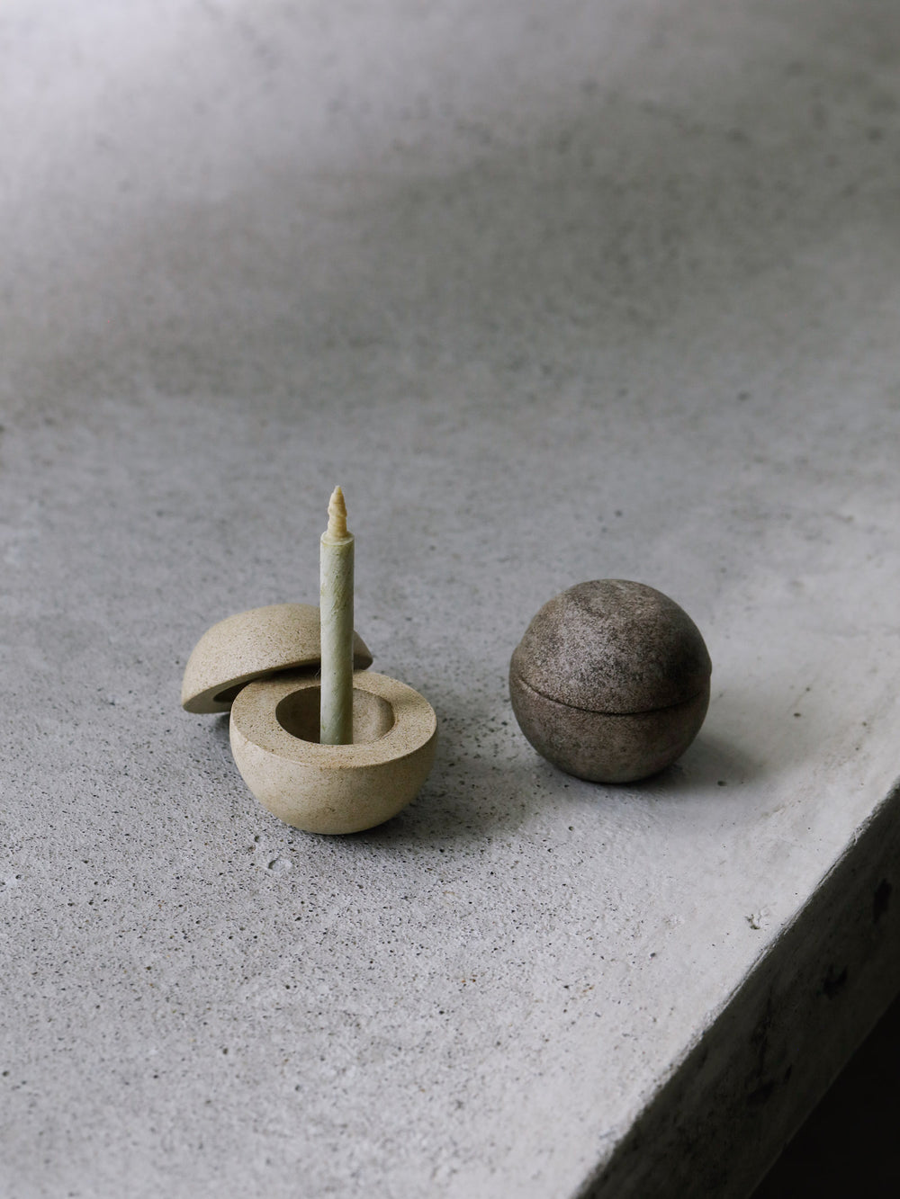 Kodama Ceramic Candle and Incense Holder