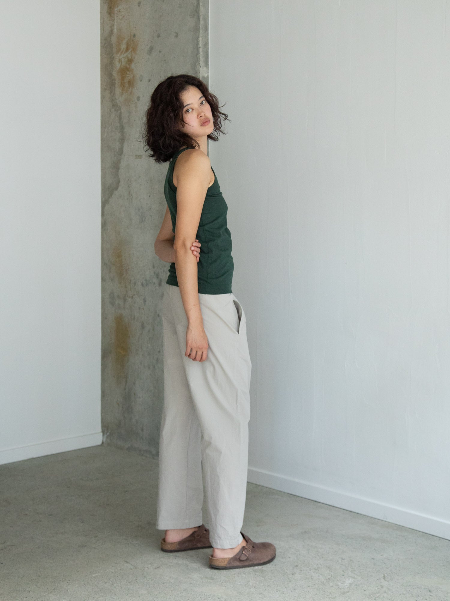 Cotton Camisole - Dark Green