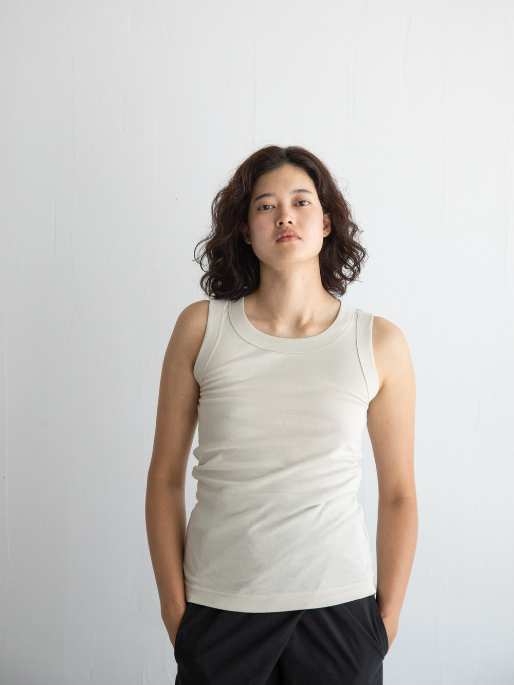 Cotton Tank Top - Ivory
