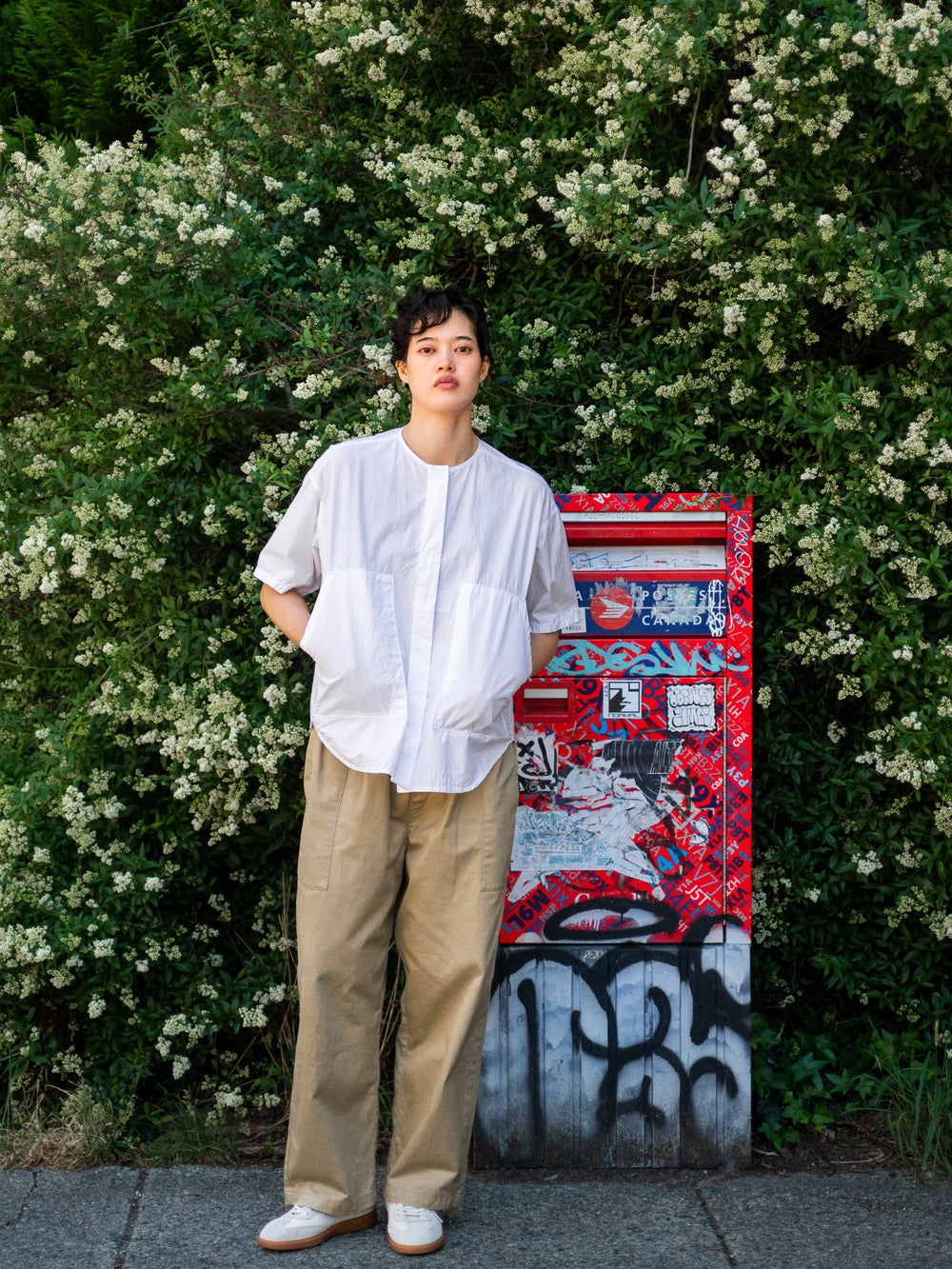 Typewriter Cotton Pocket Shirt