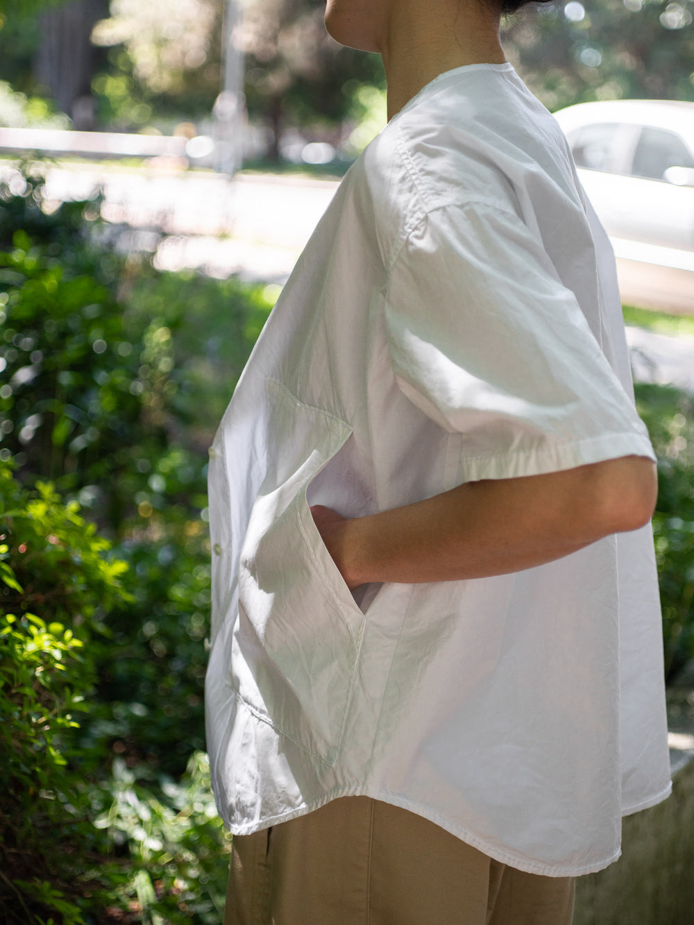 Typewriter Cotton Pocket Shirt