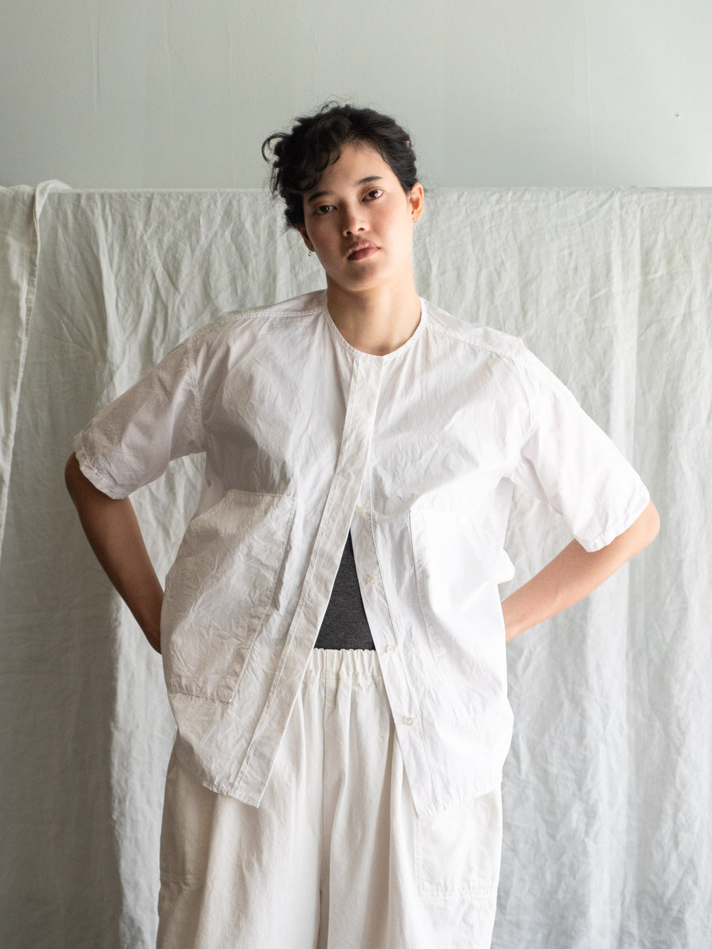 Typewriter Cotton Pocket Shirt