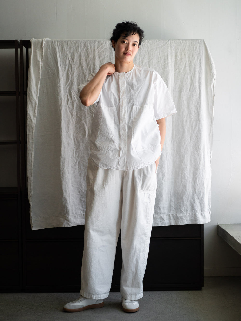 Typewriter Cotton Pocket Shirt