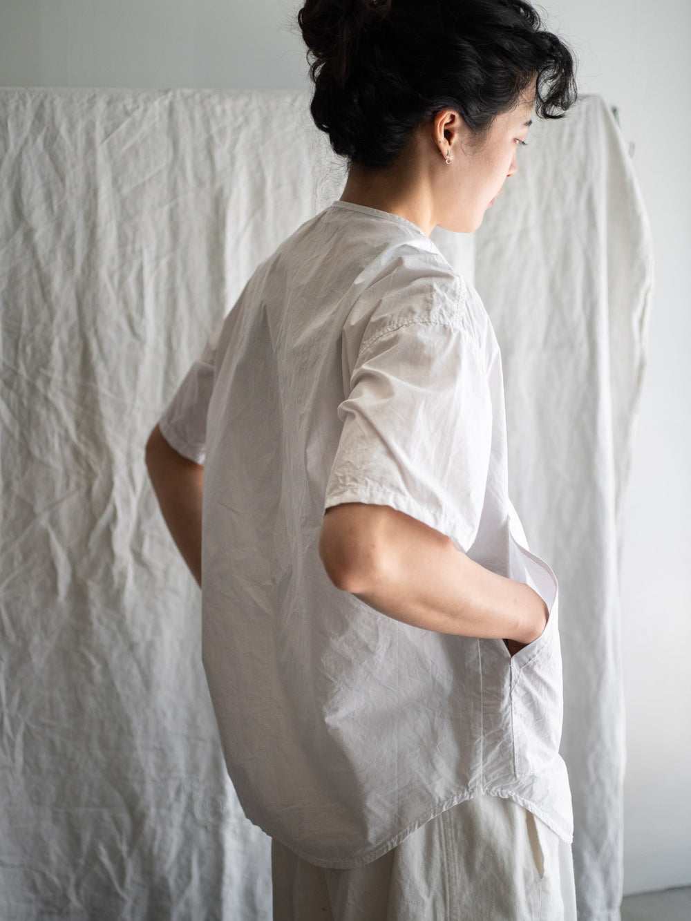 Typewriter Cotton Pocket Shirt