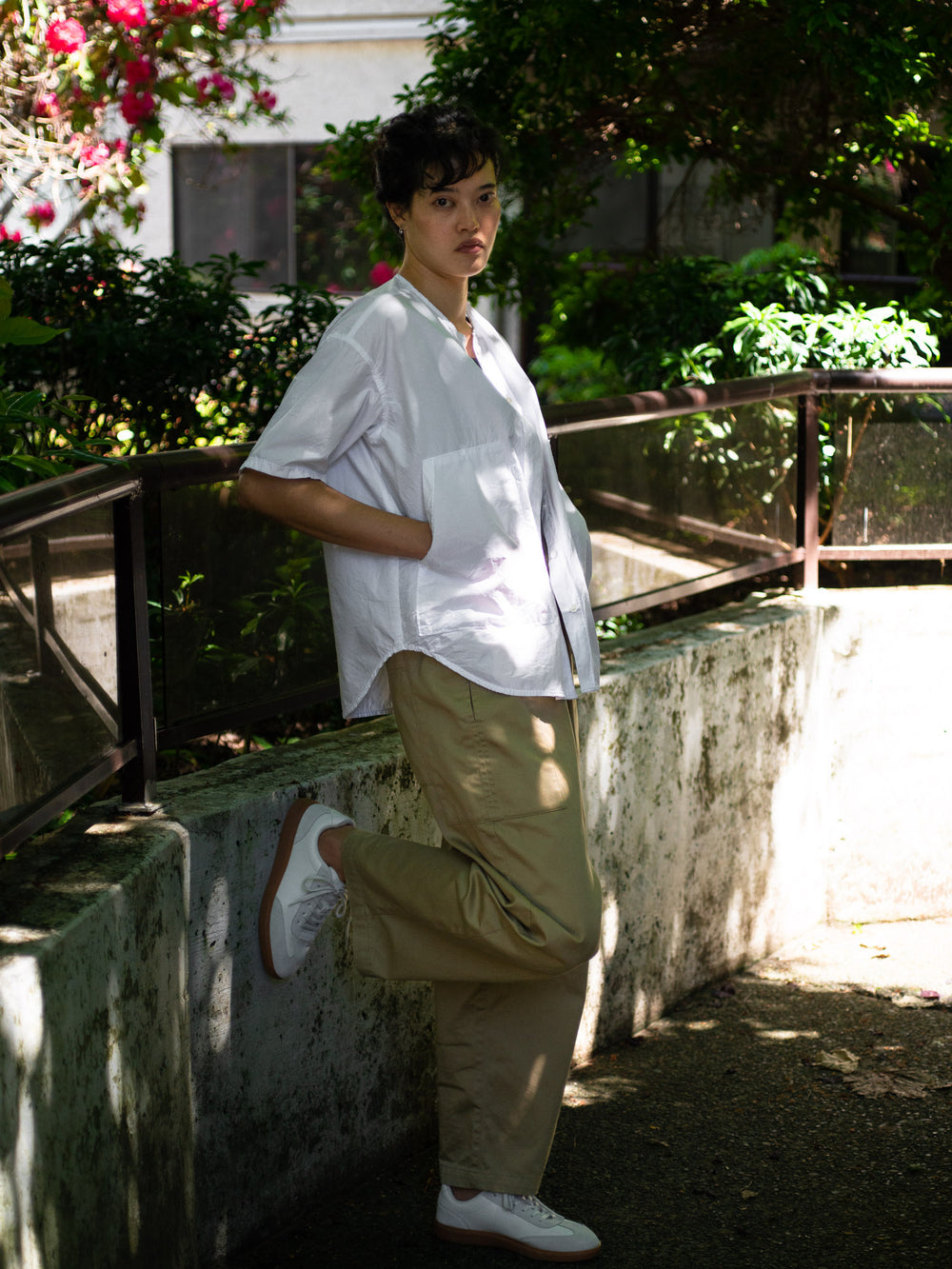 Typewriter Cotton Pocket Shirt