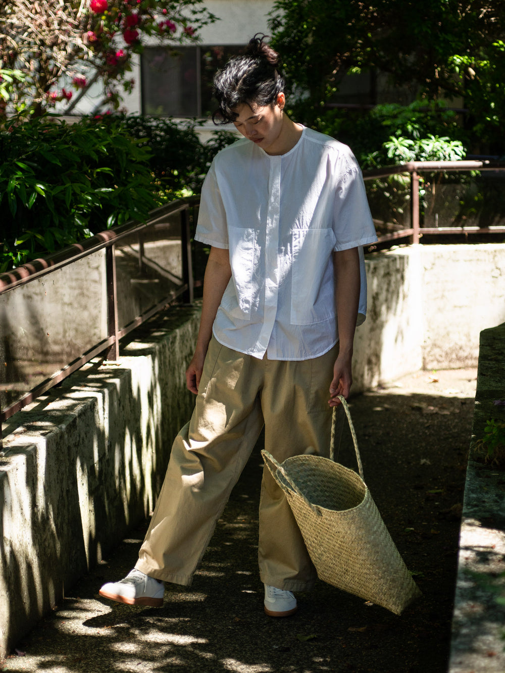 Typewriter Cotton Pocket Shirt