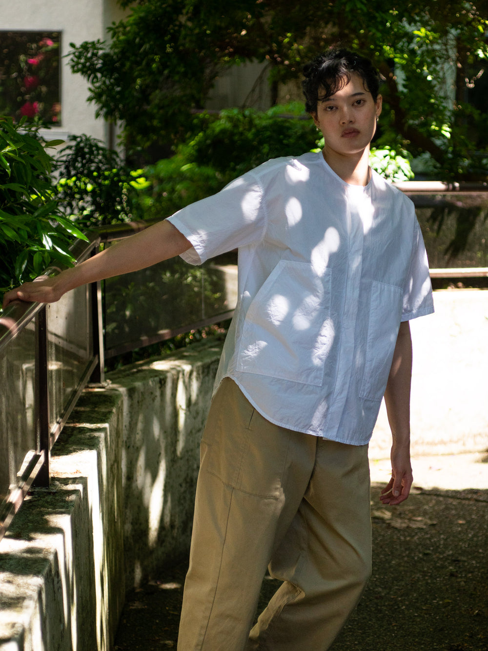 Typewriter Cotton Pocket Shirt