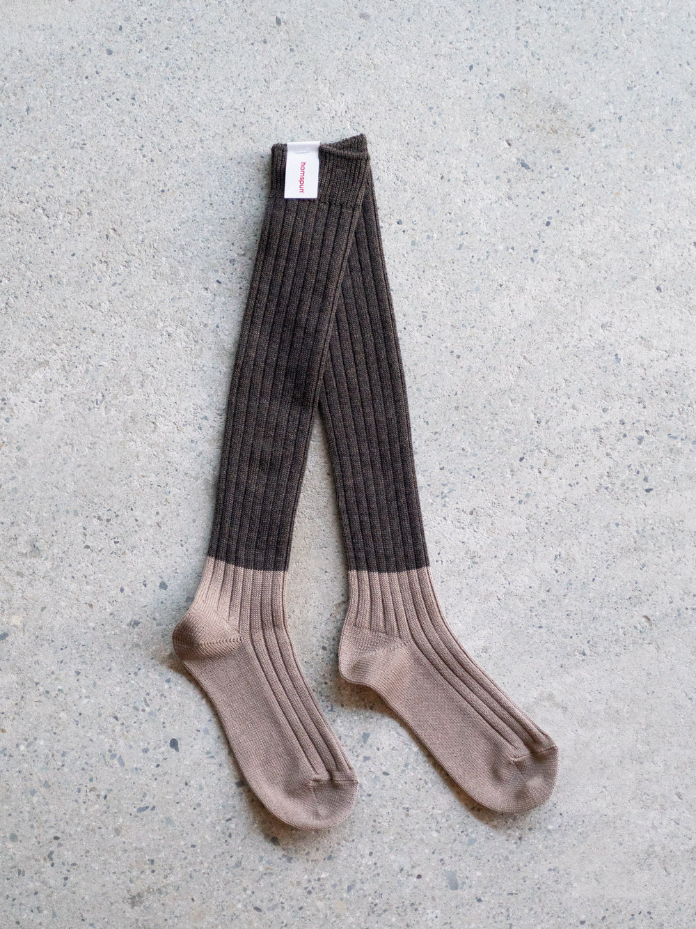 Cotton Wool Two-toned High Socks