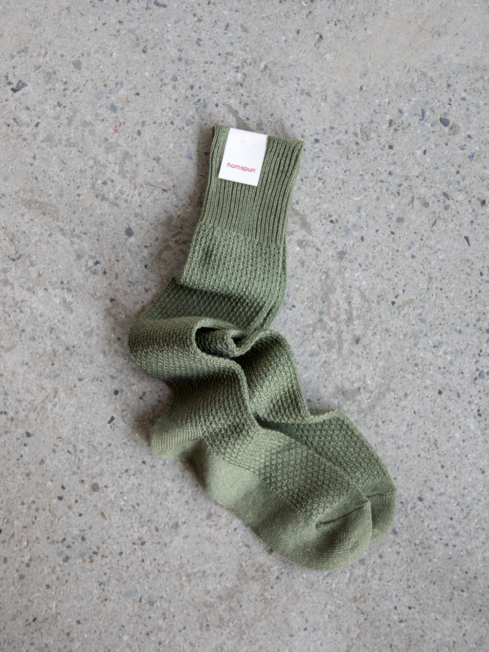 Cotton Wool Seed Stitch High Socks