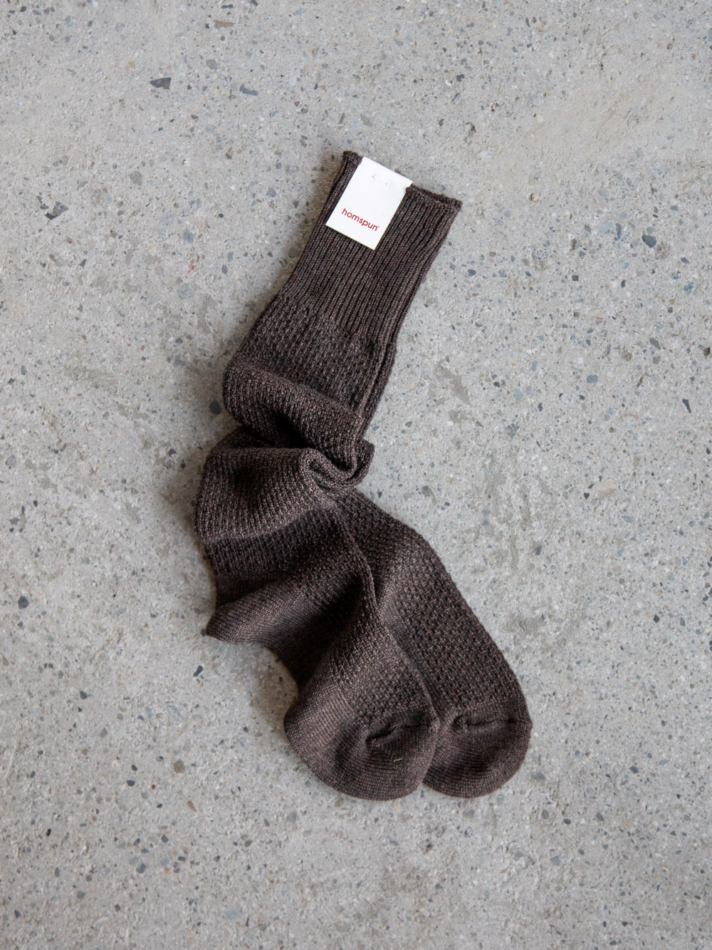 Cotton Wool Seed Stitch High Socks