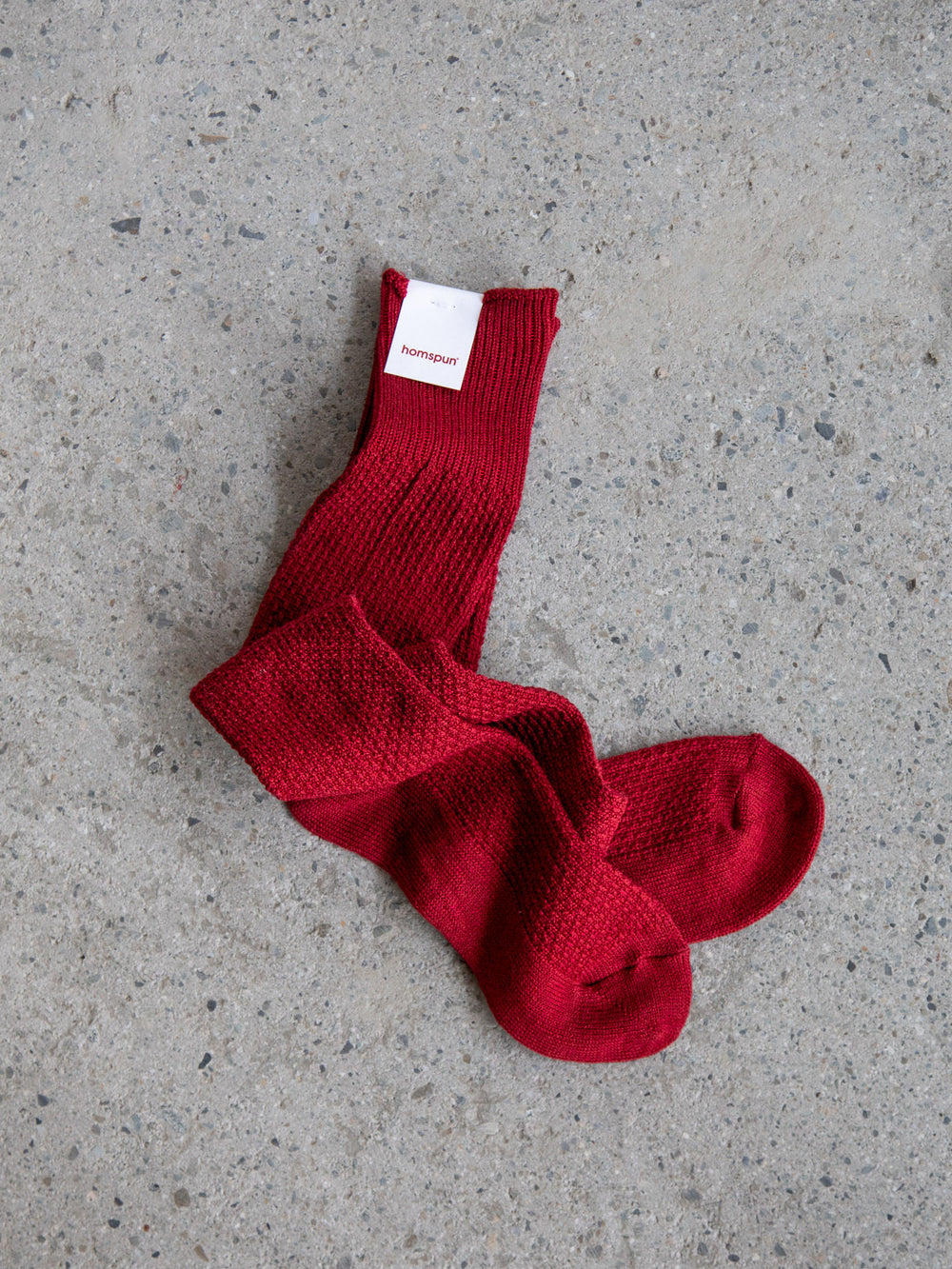 Cotton Wool Seed Stitch High Socks