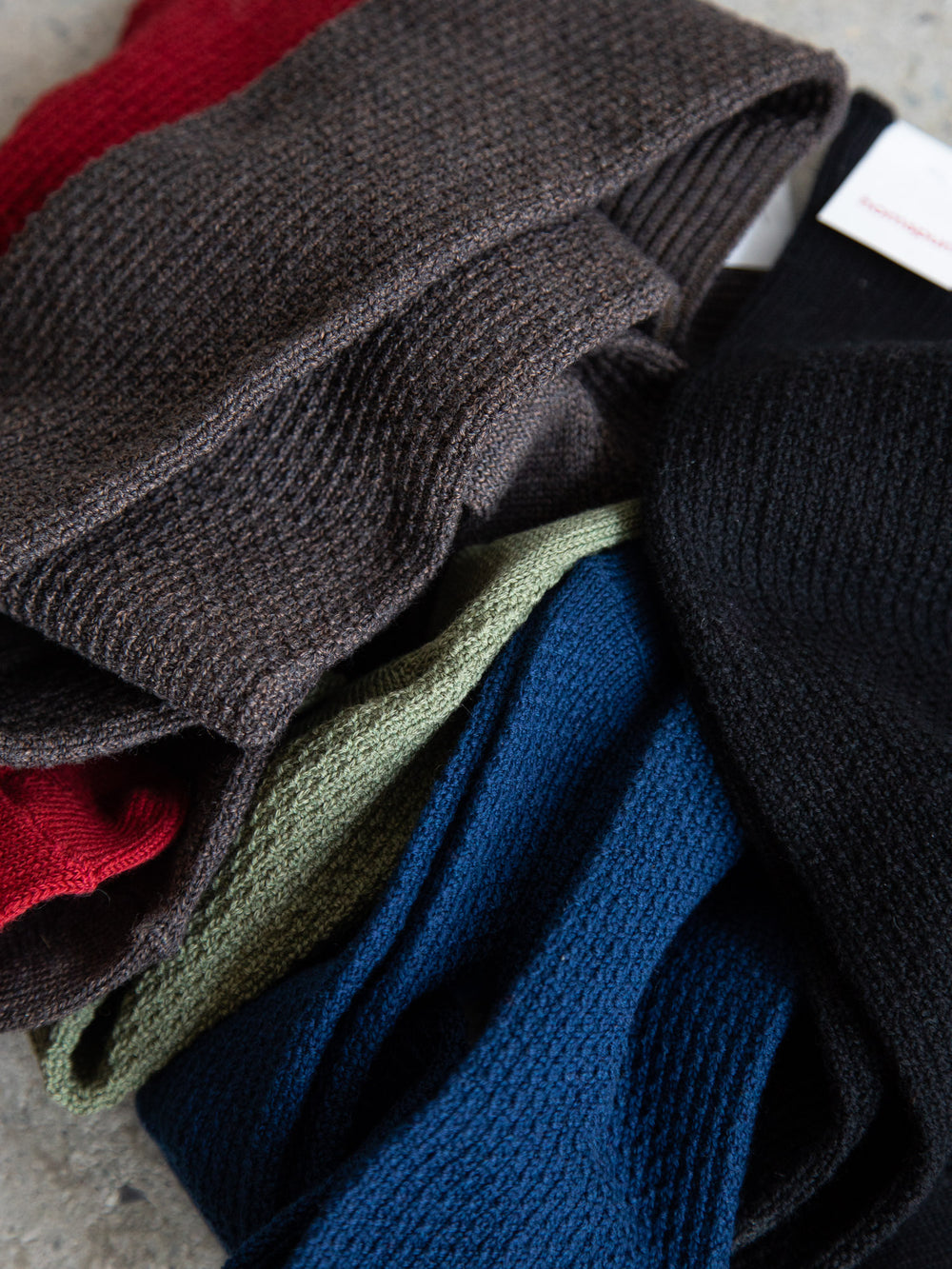 Cotton Wool Seed Stitch High Socks