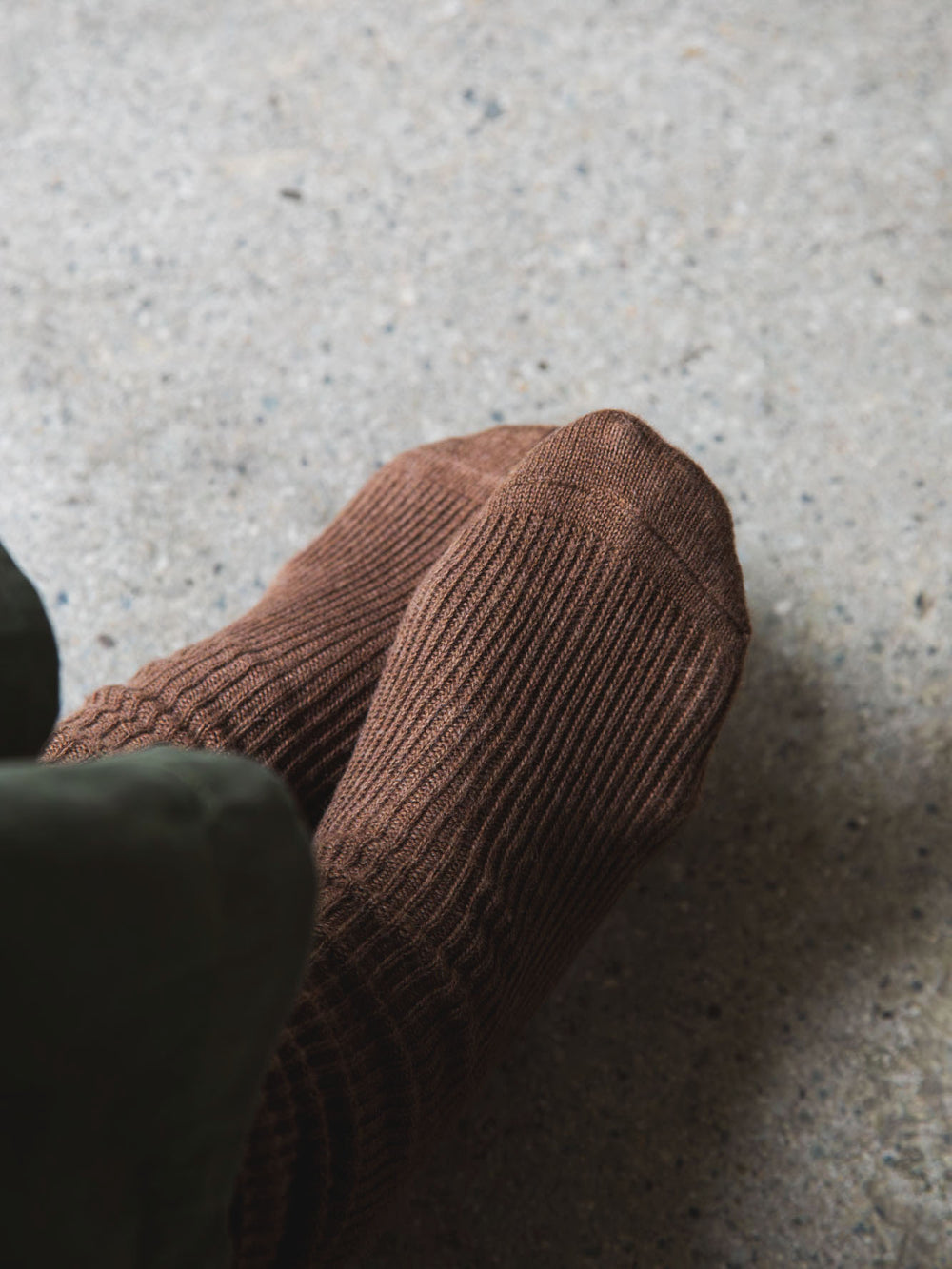 Smooth Cotton Ribbed Socks