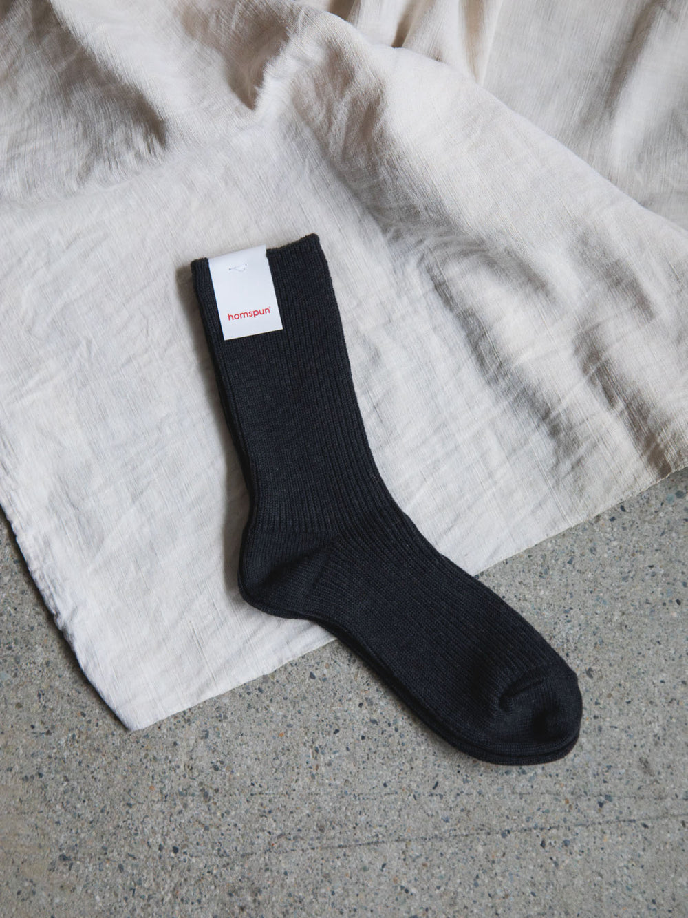Smooth Cotton Ribbed Socks