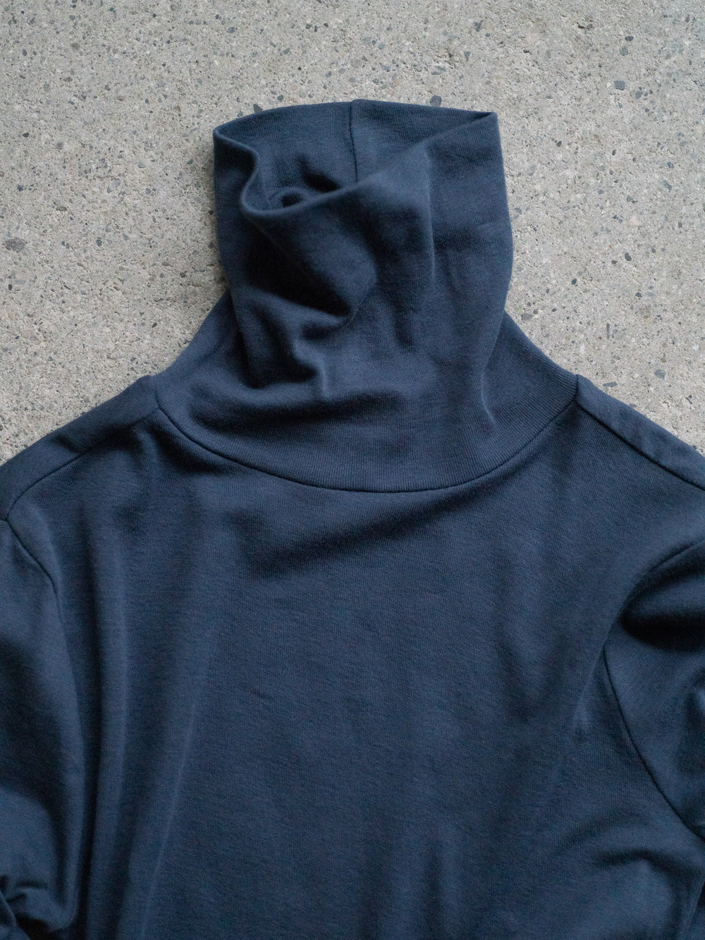 Thin Cotton Turtleneck Shirt - Slate