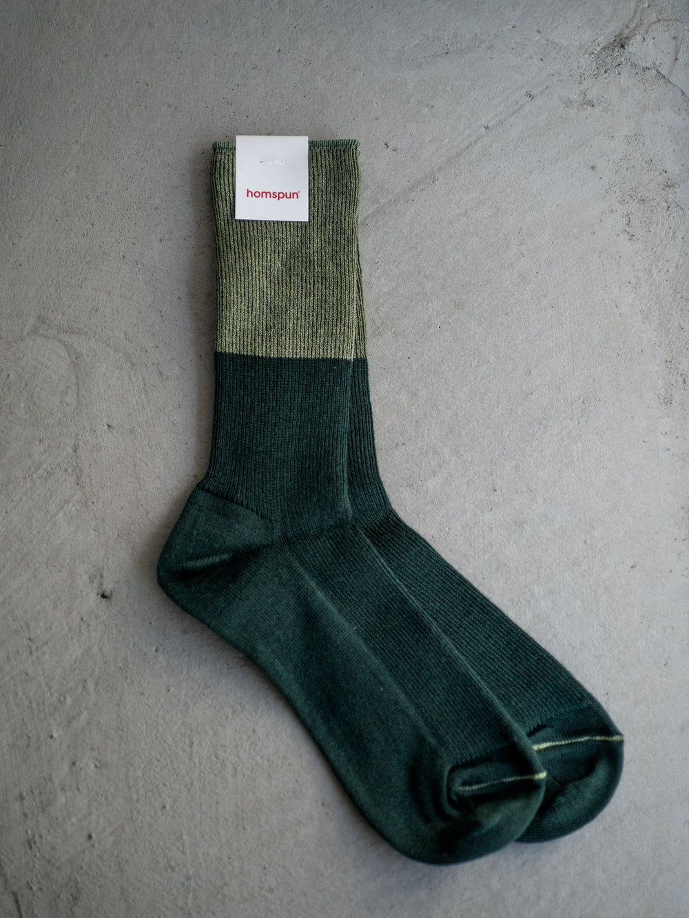 Two-Toned Cotton Wool Socks
