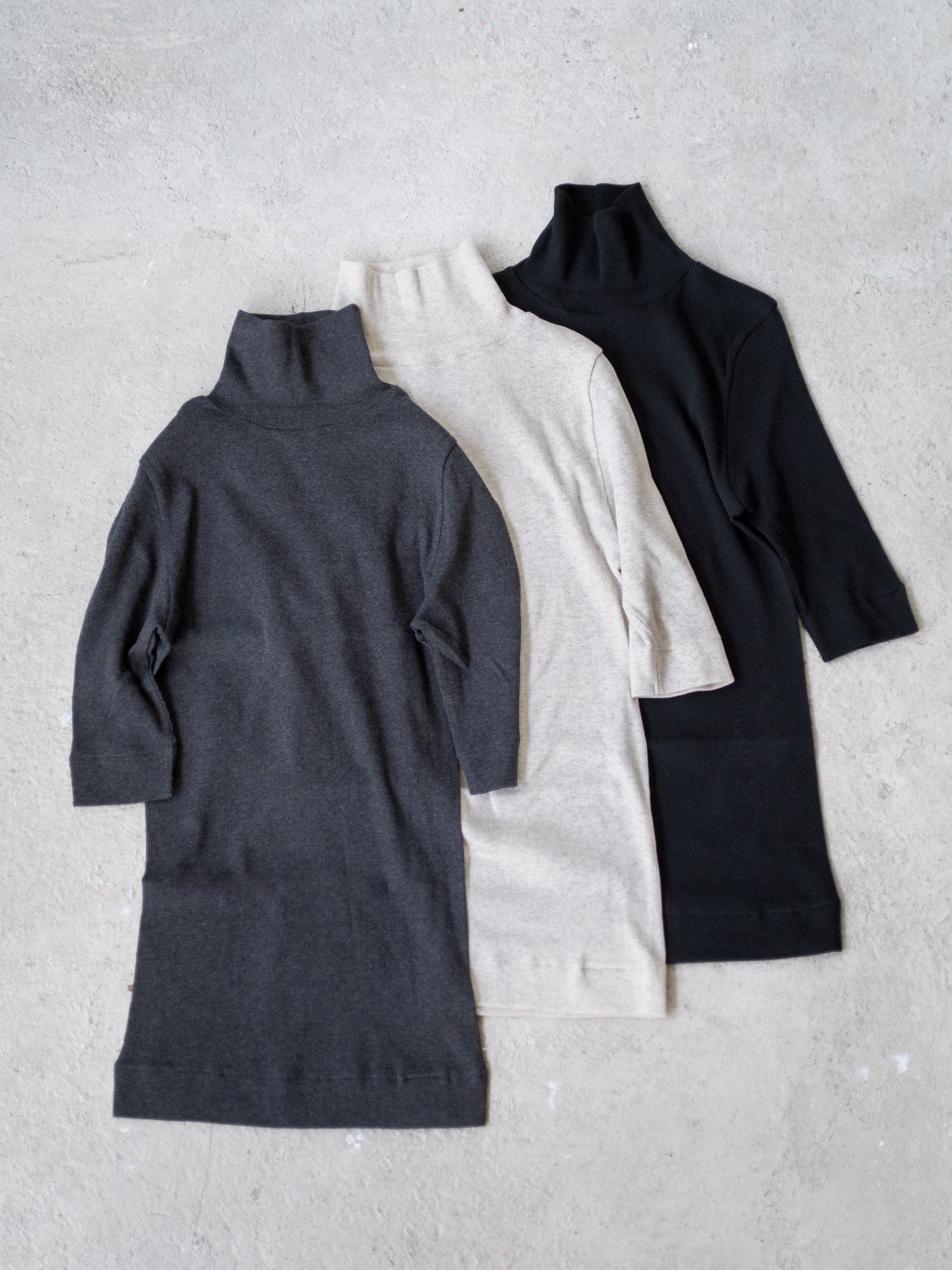 お値下通販 enof / cotton highneck(black) - トップス