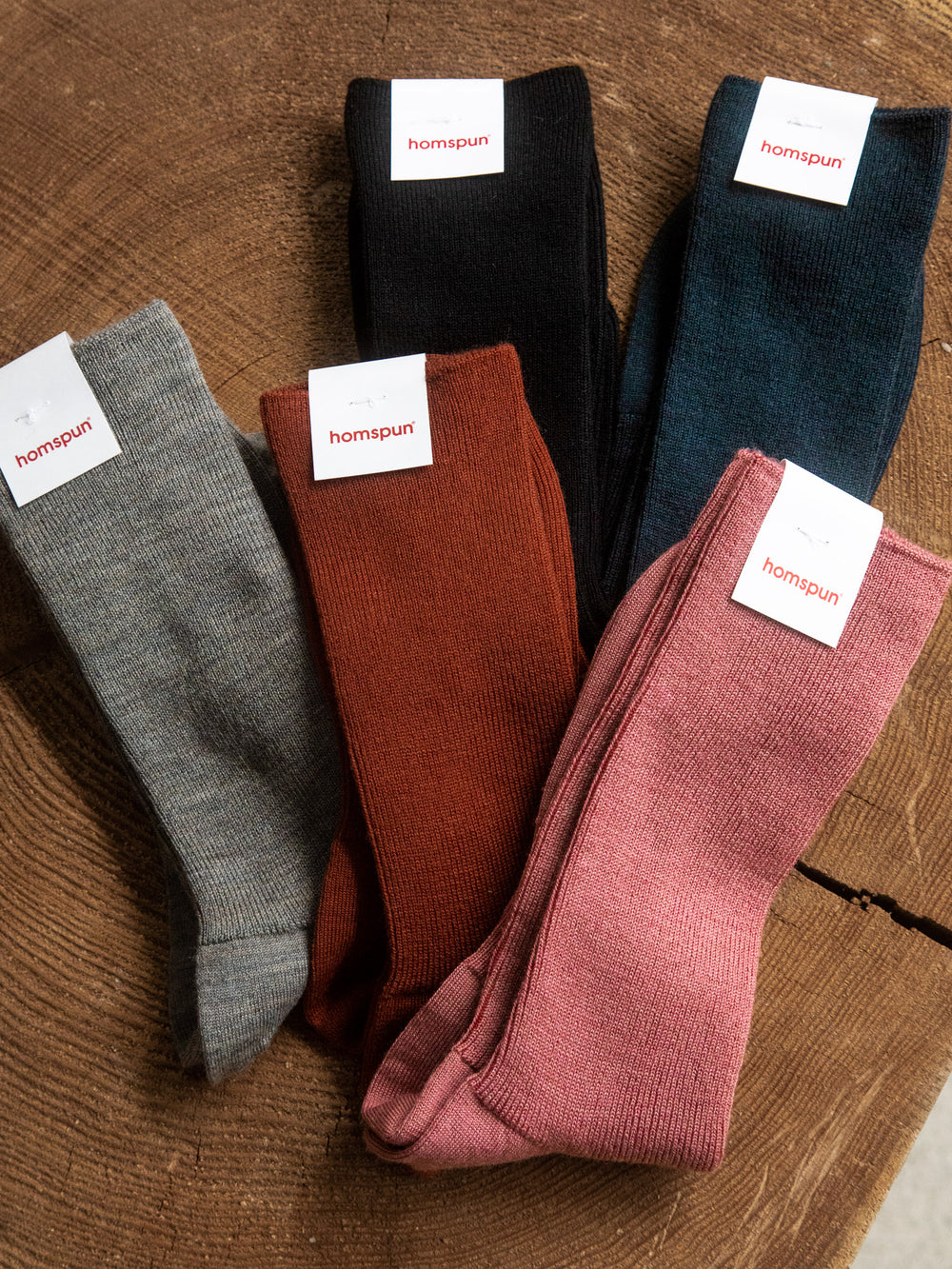 Ribbed Wool Socks