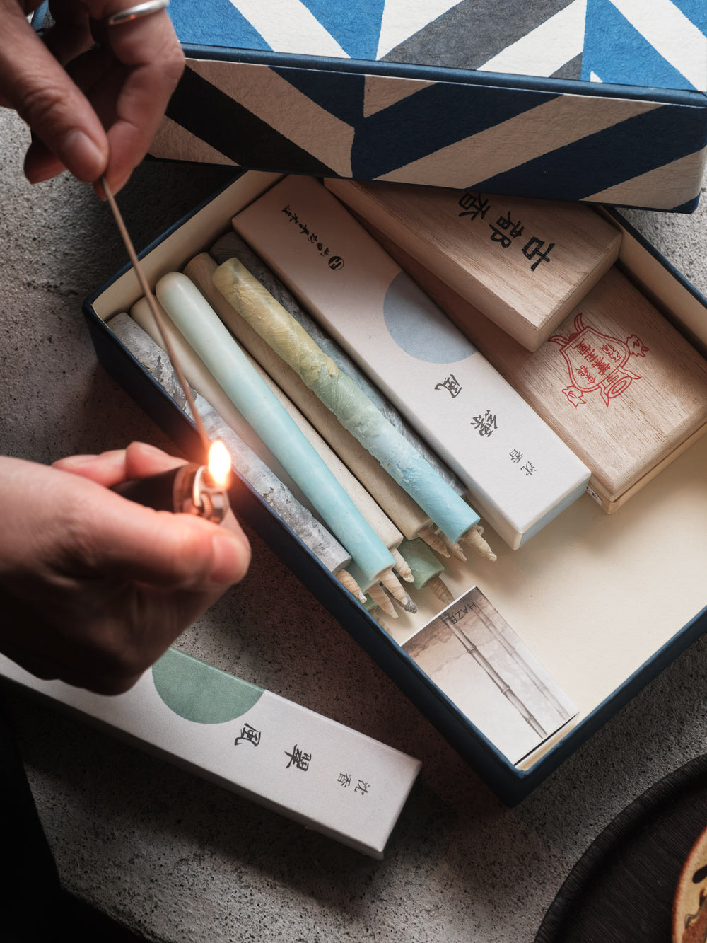 Washi Letter Box - Mangekyo (Kaleidscope)