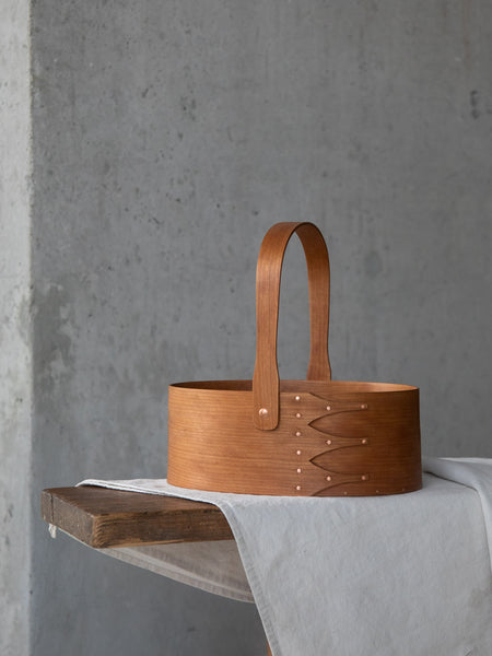 【IFUJI】MAGAZINE BOX (cherry) masashi-ifuji-oval-box-carrier