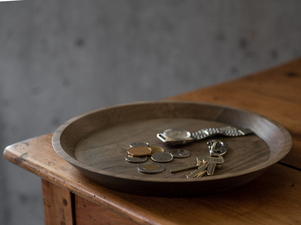 Masashi Ifuji Round Tray – Maple Veg-dyed