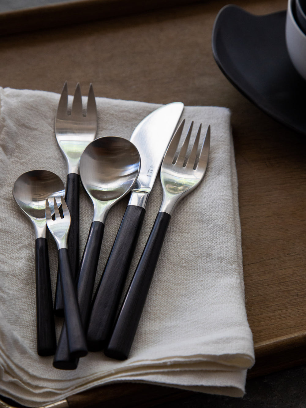 Sori Yanagi Black Birch Cutlery