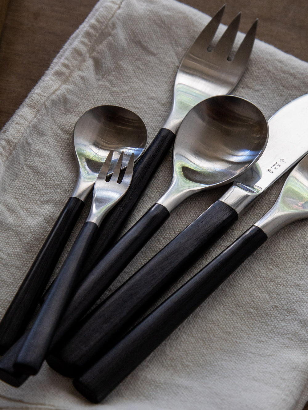 Sori Yanagi Black Birch Cutlery