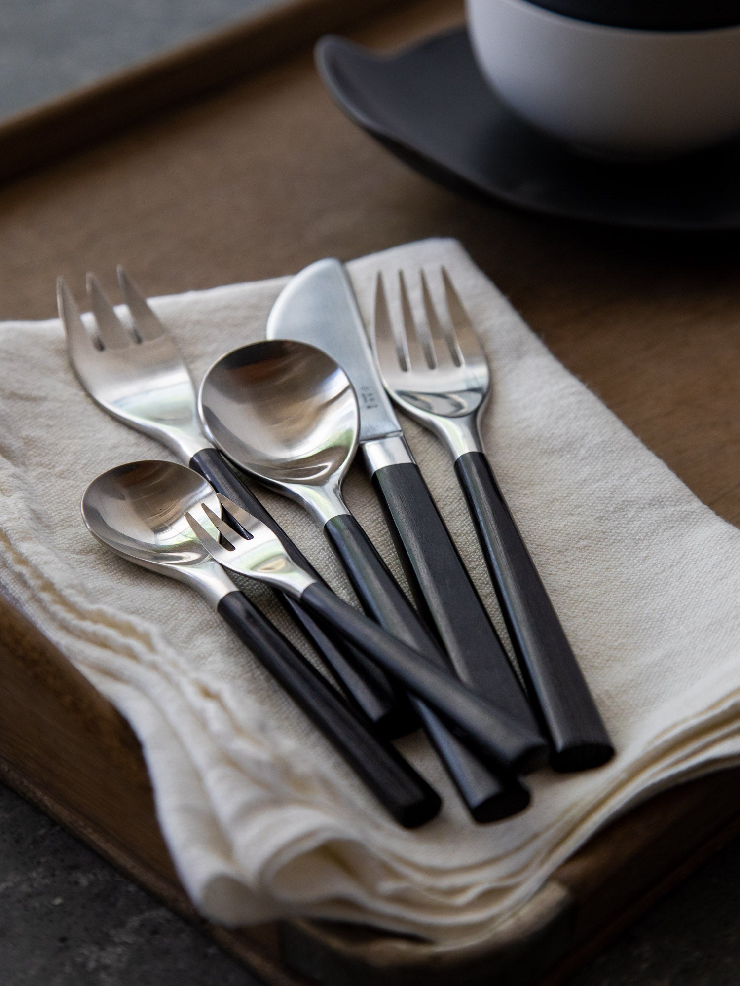 Sori Yanagi Black Birch Cutlery