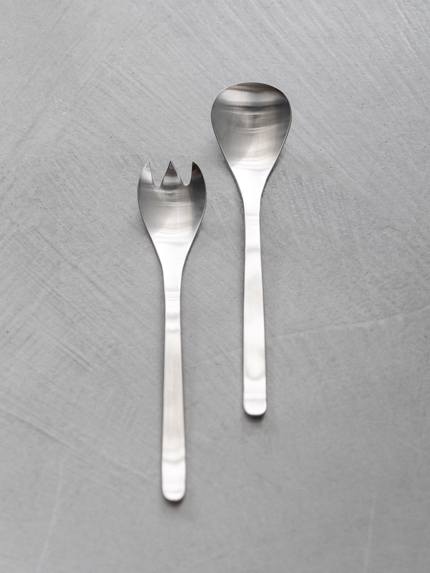 Sori Yanagi Stainless Service Spoon & Fork