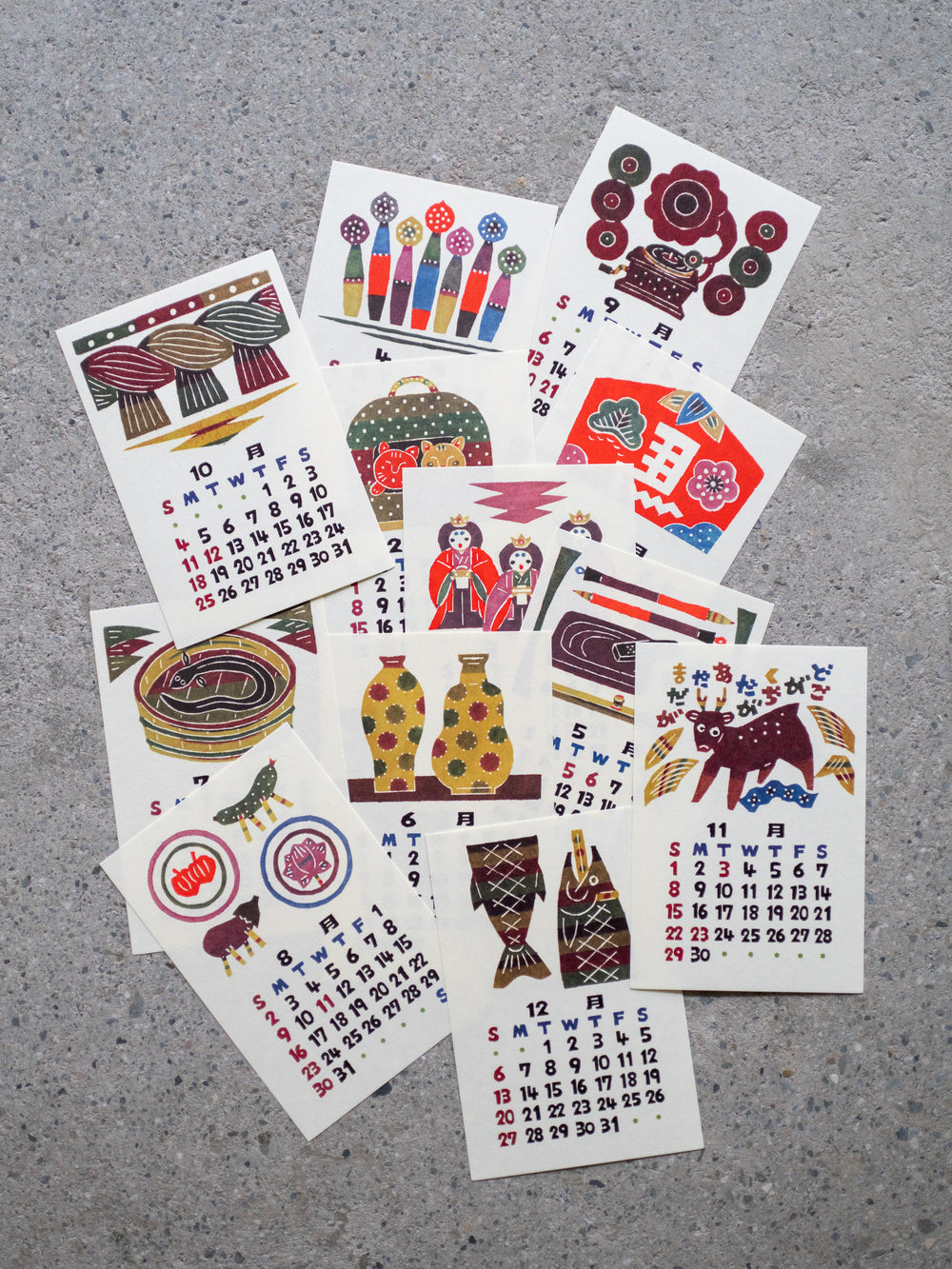 2026 Teshigoto Calendar – Desktop