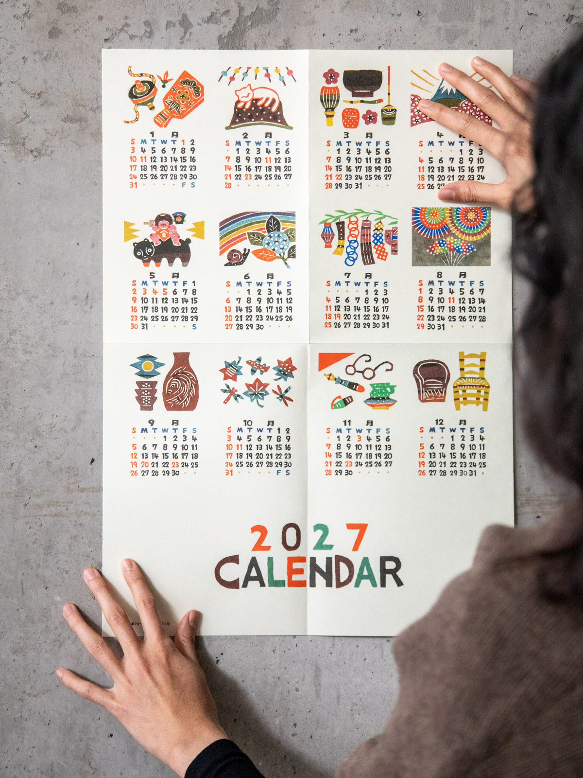 2027 Teshigoto Calendar – Poster
